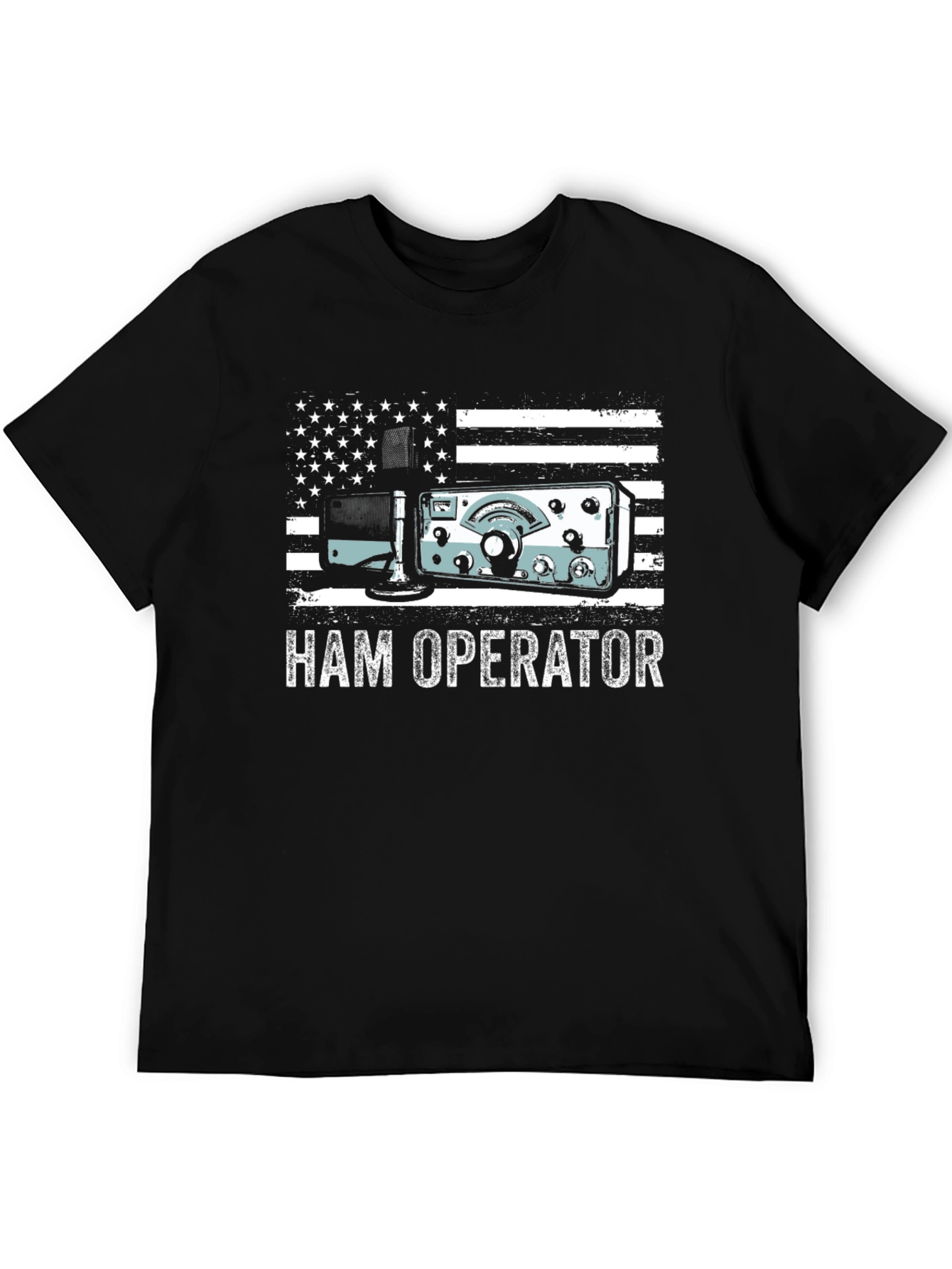 Ham Operator American Flag T-Shirt