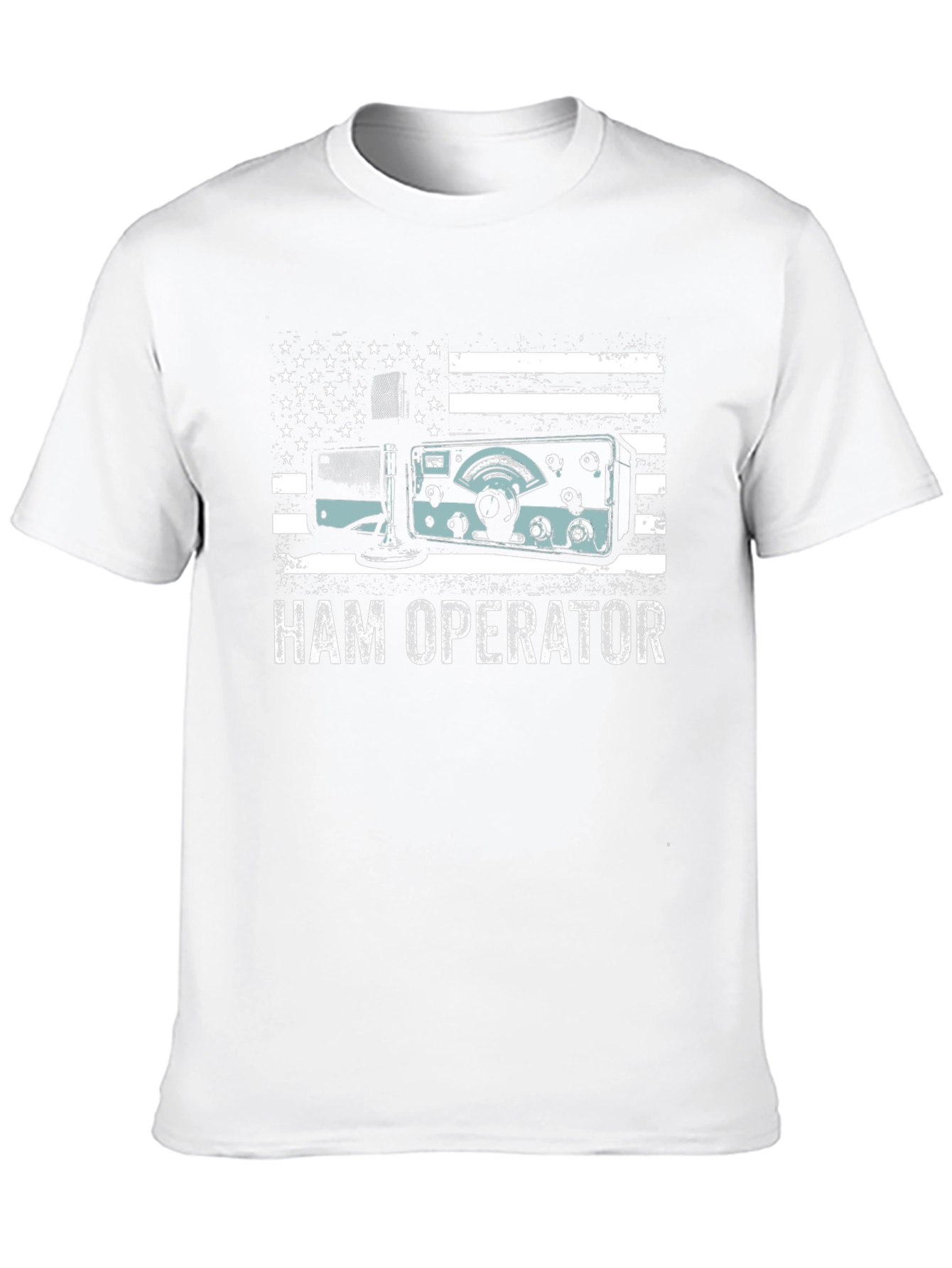Ham Operator American Flag T-Shirt