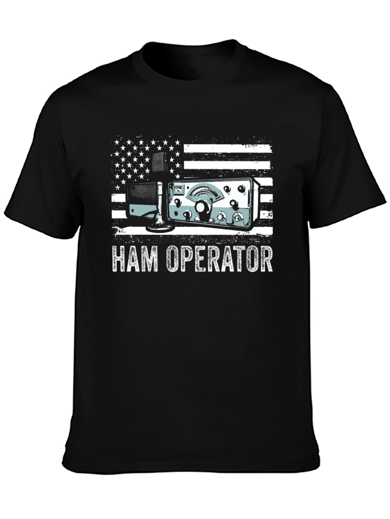 Ham Operator American Flag T-Shirt