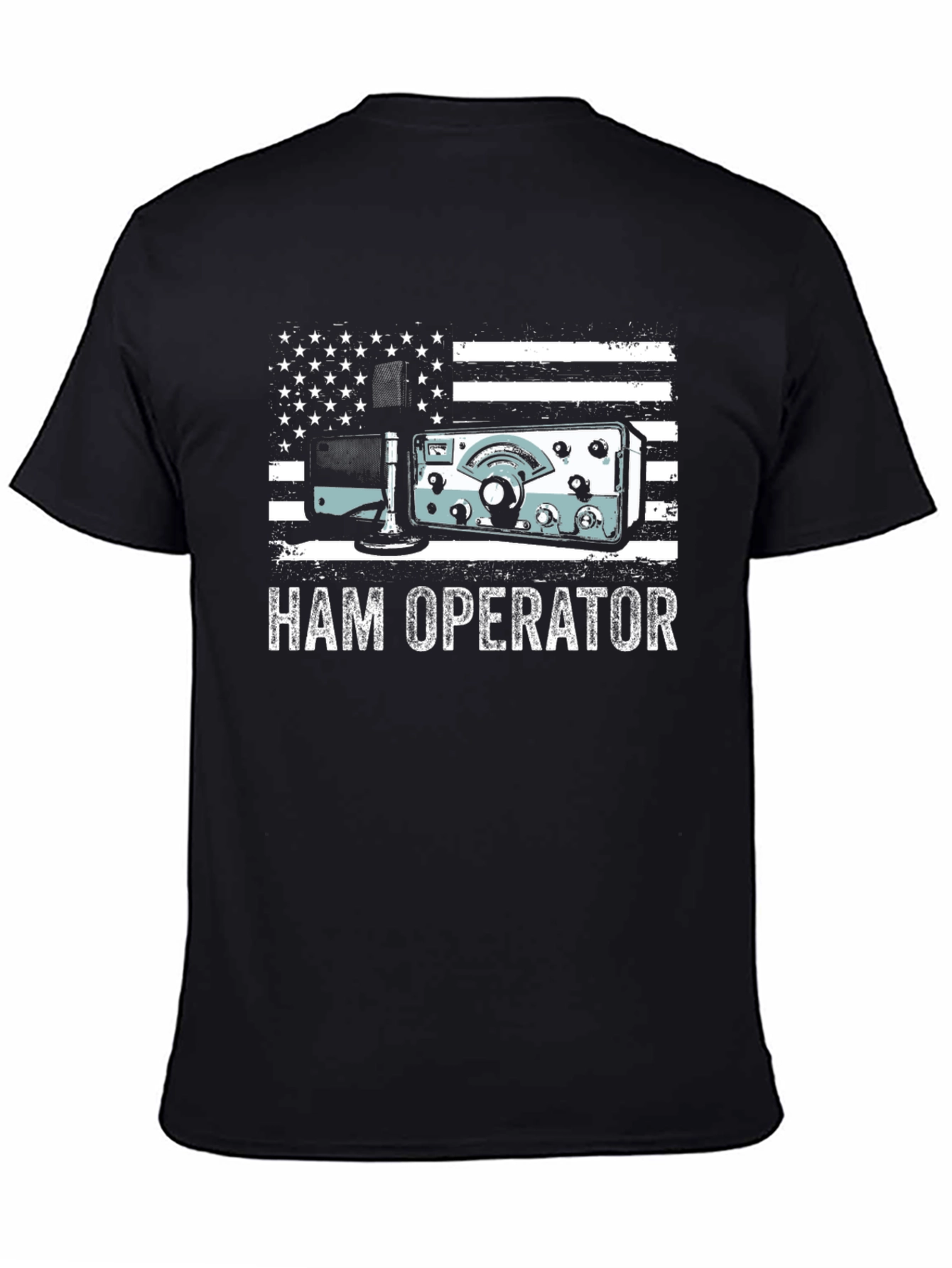 Ham Operator American Flag T-Shirt