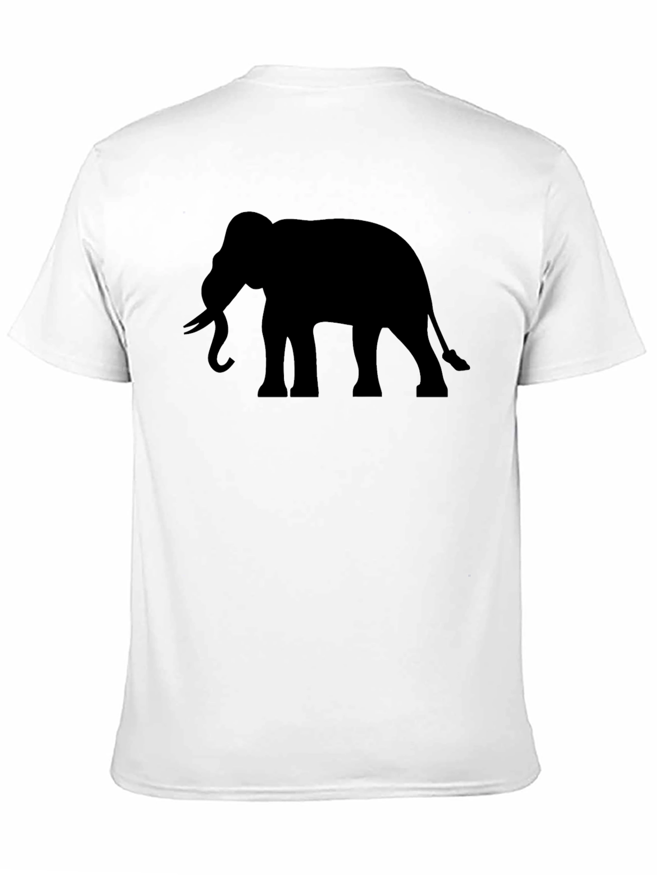 Black Elephant Silhouette T-Shirt