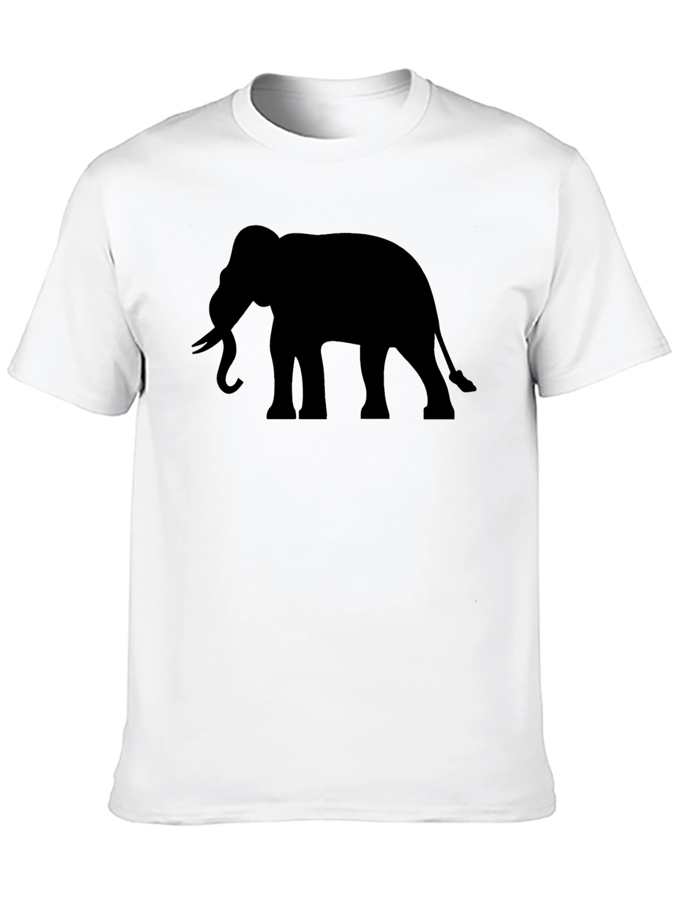 Black Elephant Silhouette T-Shirt