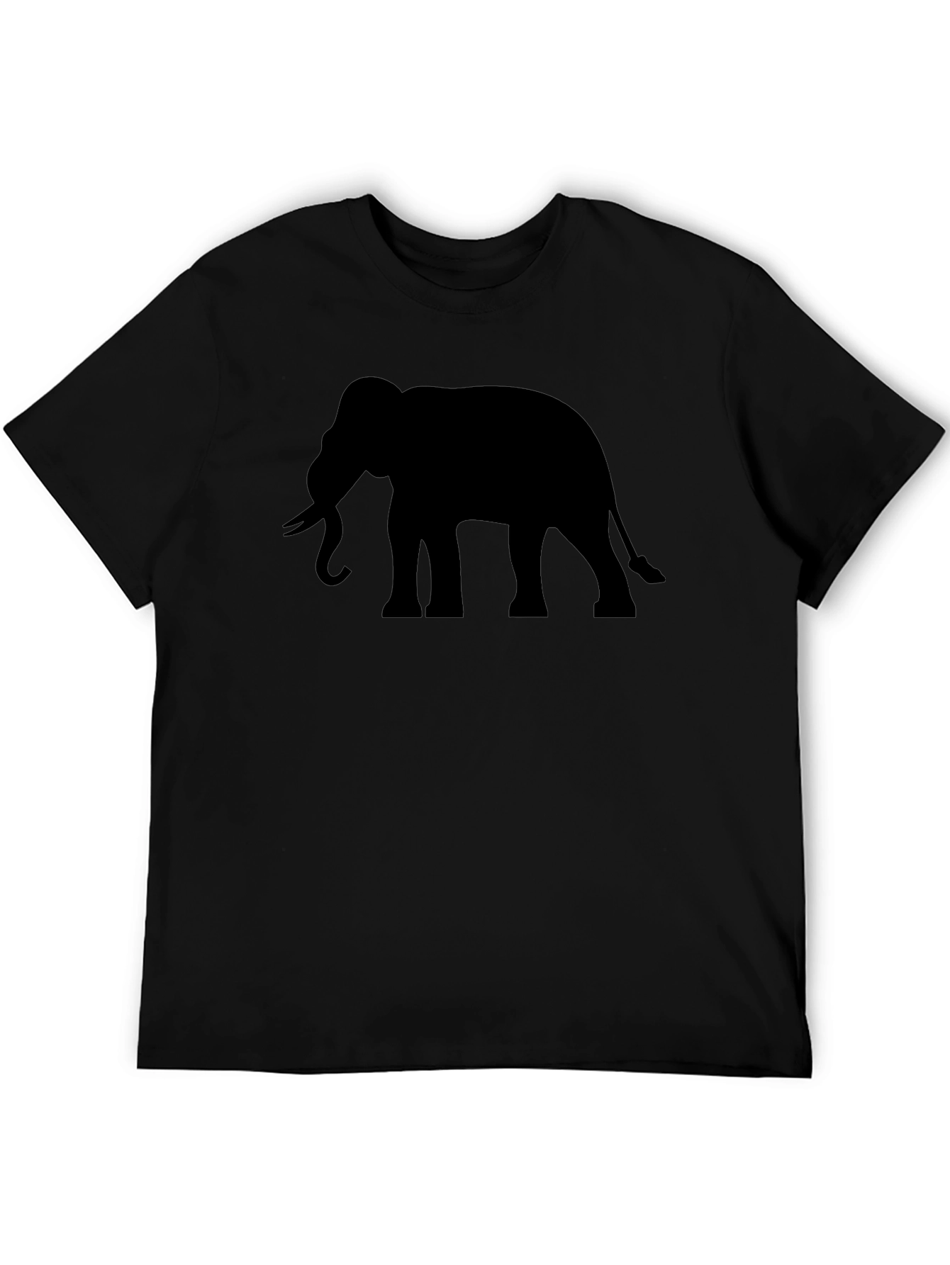 Black Elephant Silhouette T-Shirt