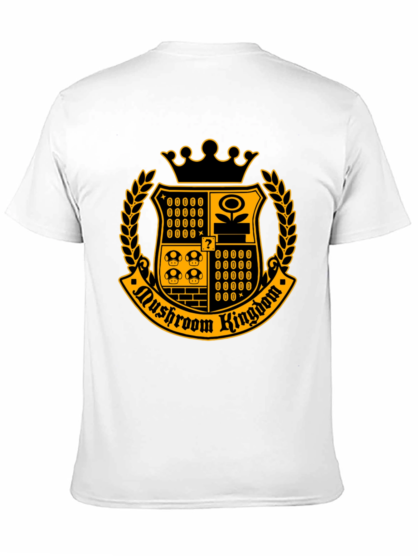 Mushroom Kingdom Crest T-Shirt - Black