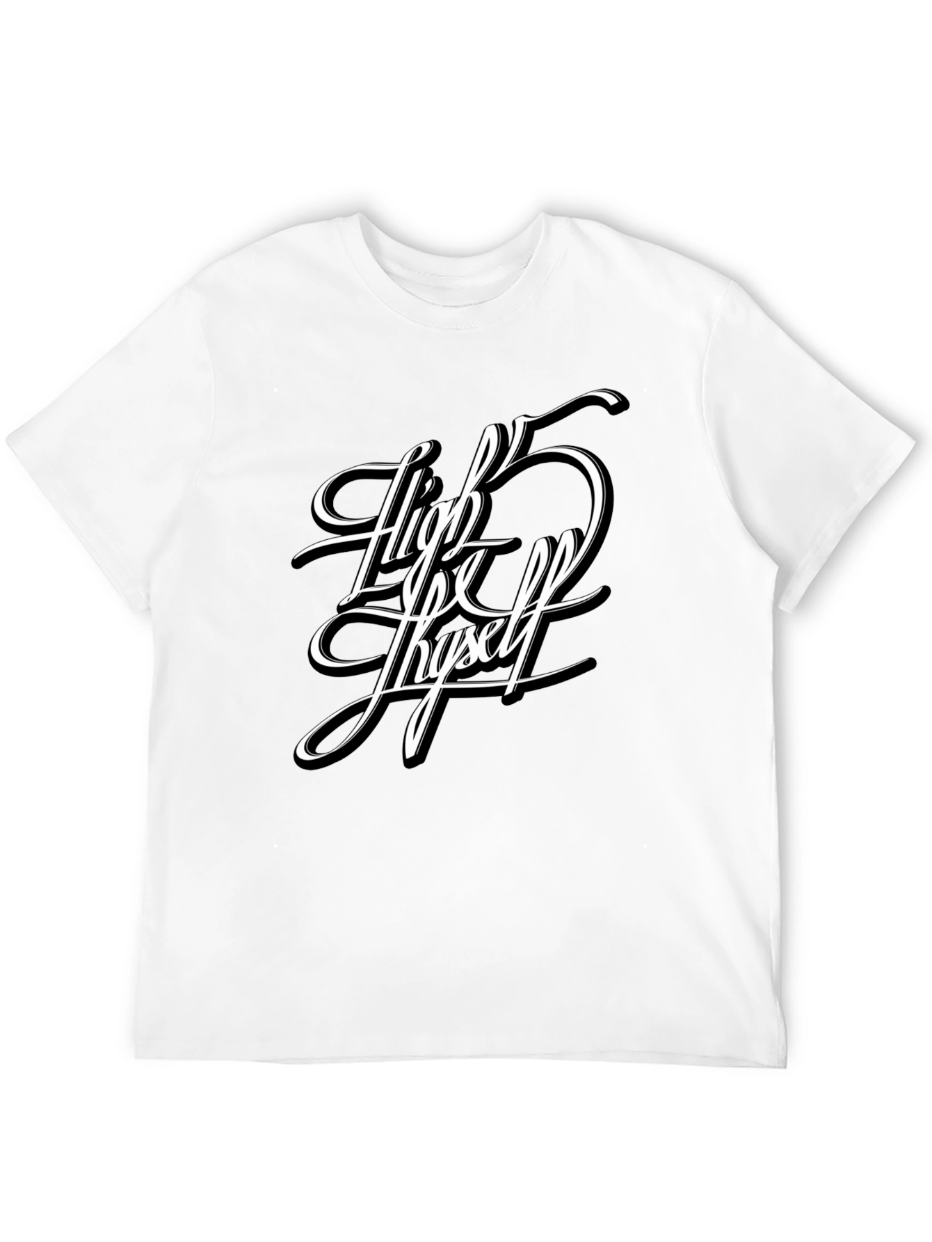High 5 Thyself Black Graphic Tee
