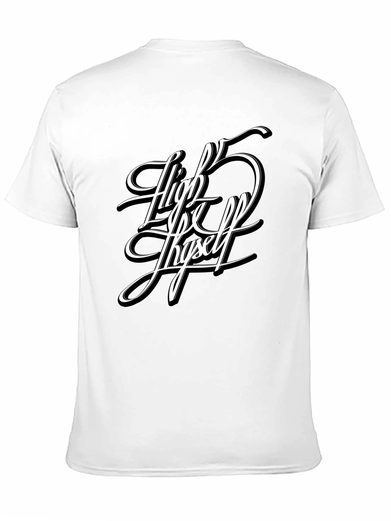 High 5 Thyself Black Graphic Tee