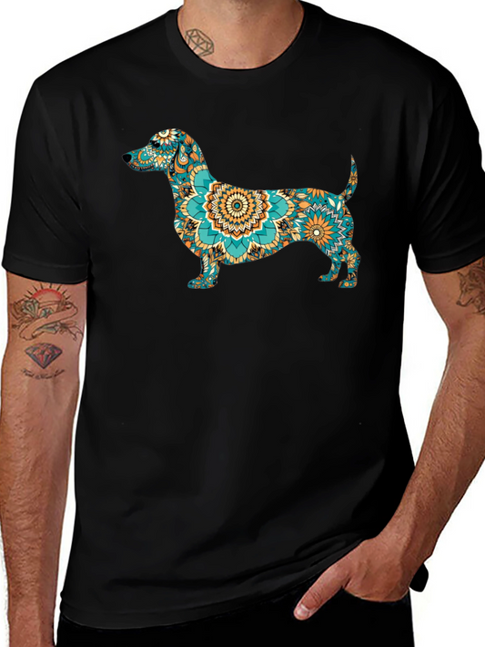 Dachshund Mandala T-Shirt - Unique Dog Lover Gift