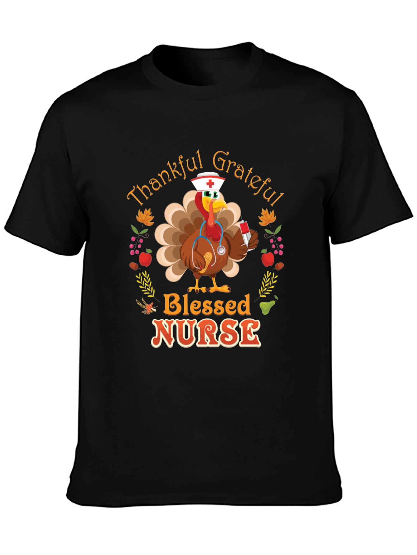 Thankful Grateful Blessed Nurse T-Shirt