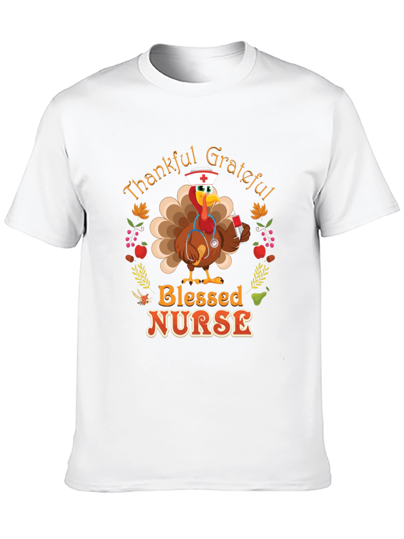 Thankful Grateful Blessed Nurse T-Shirt