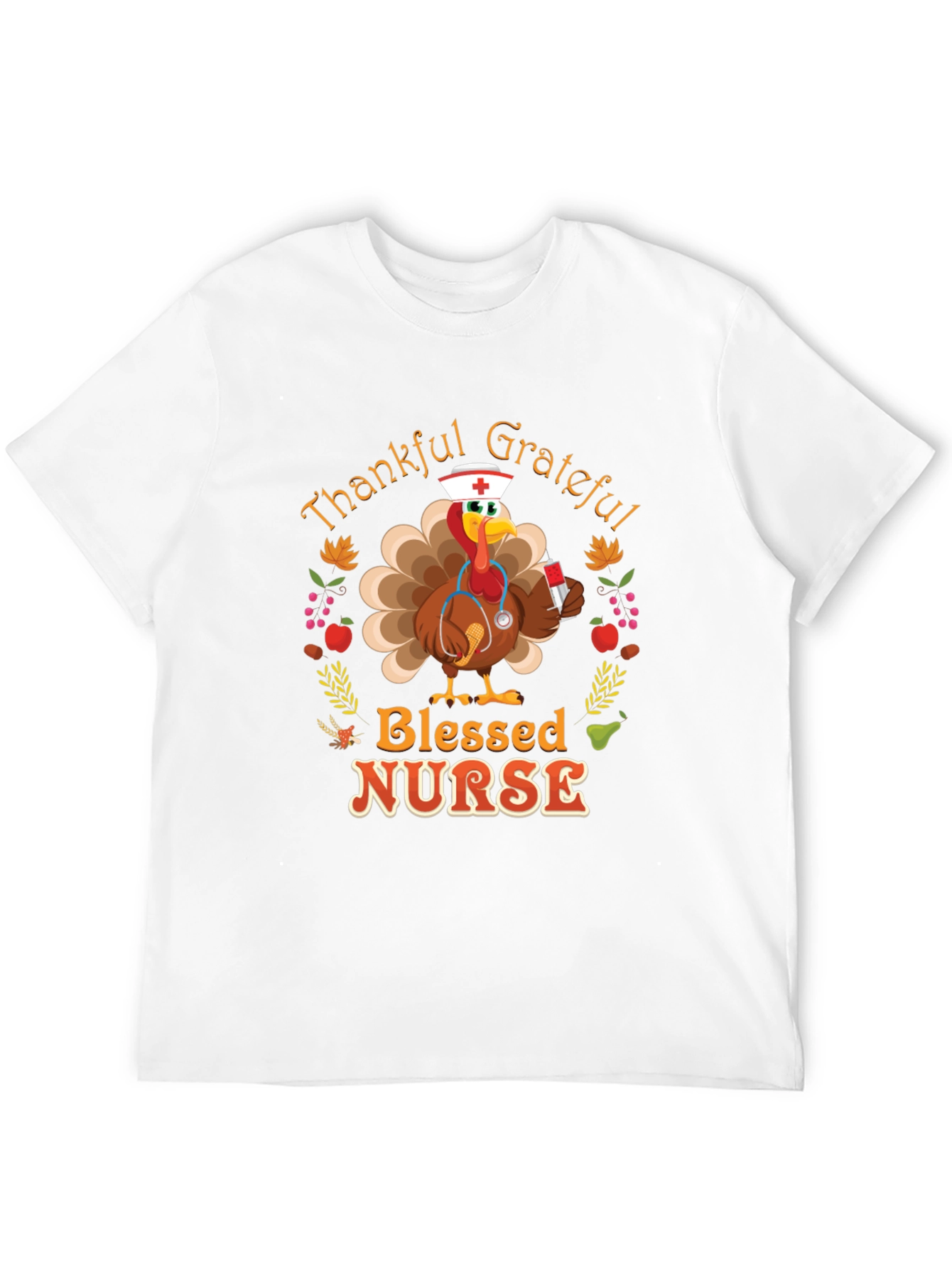 Thankful Grateful Blessed Nurse T-Shirt