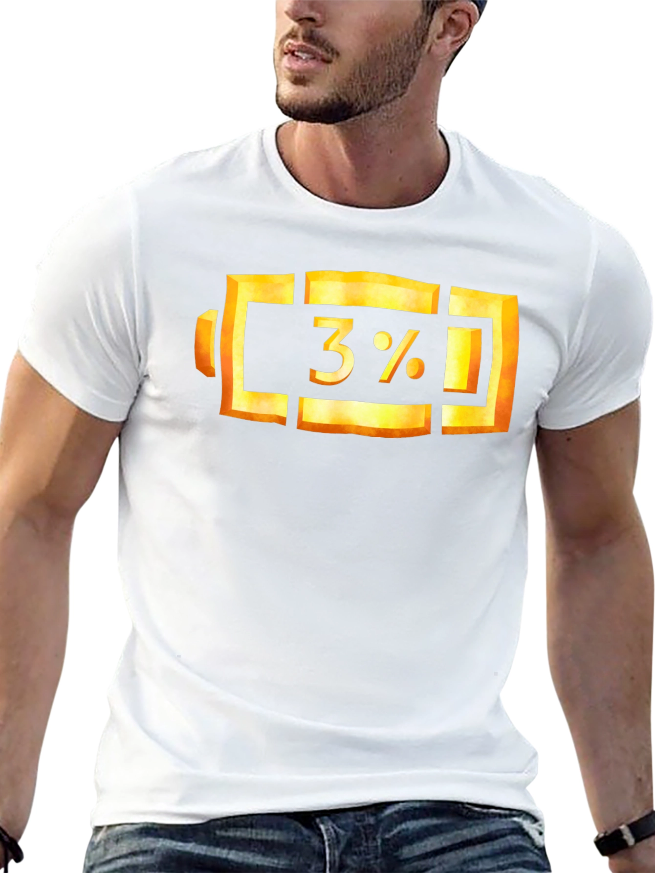 3% Battery Graphic Tee - Low Power Mode Shirt