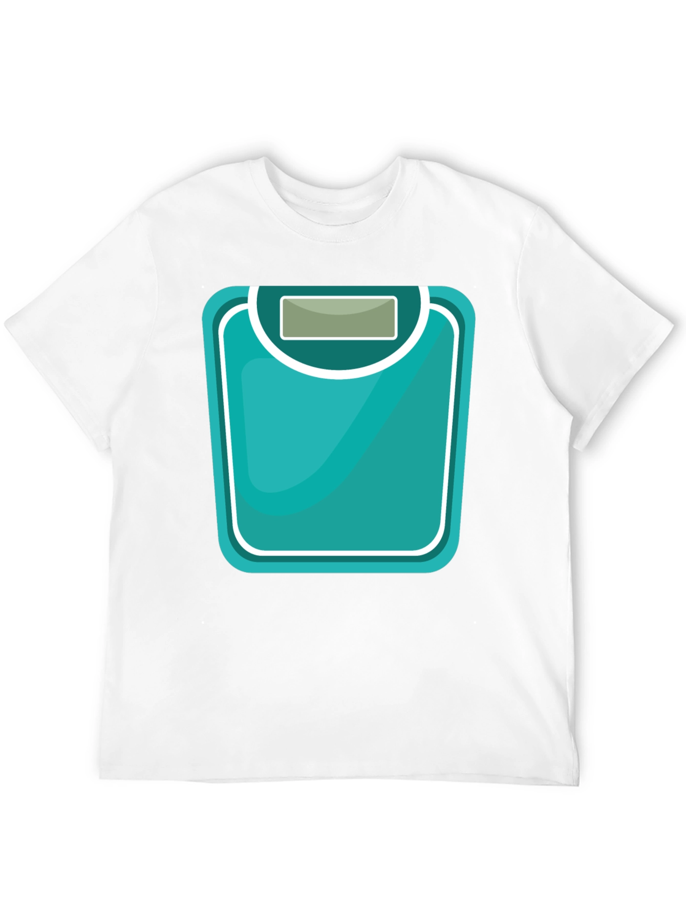 Weight Scale Graphic Tee - Black Cotton T-Shirt