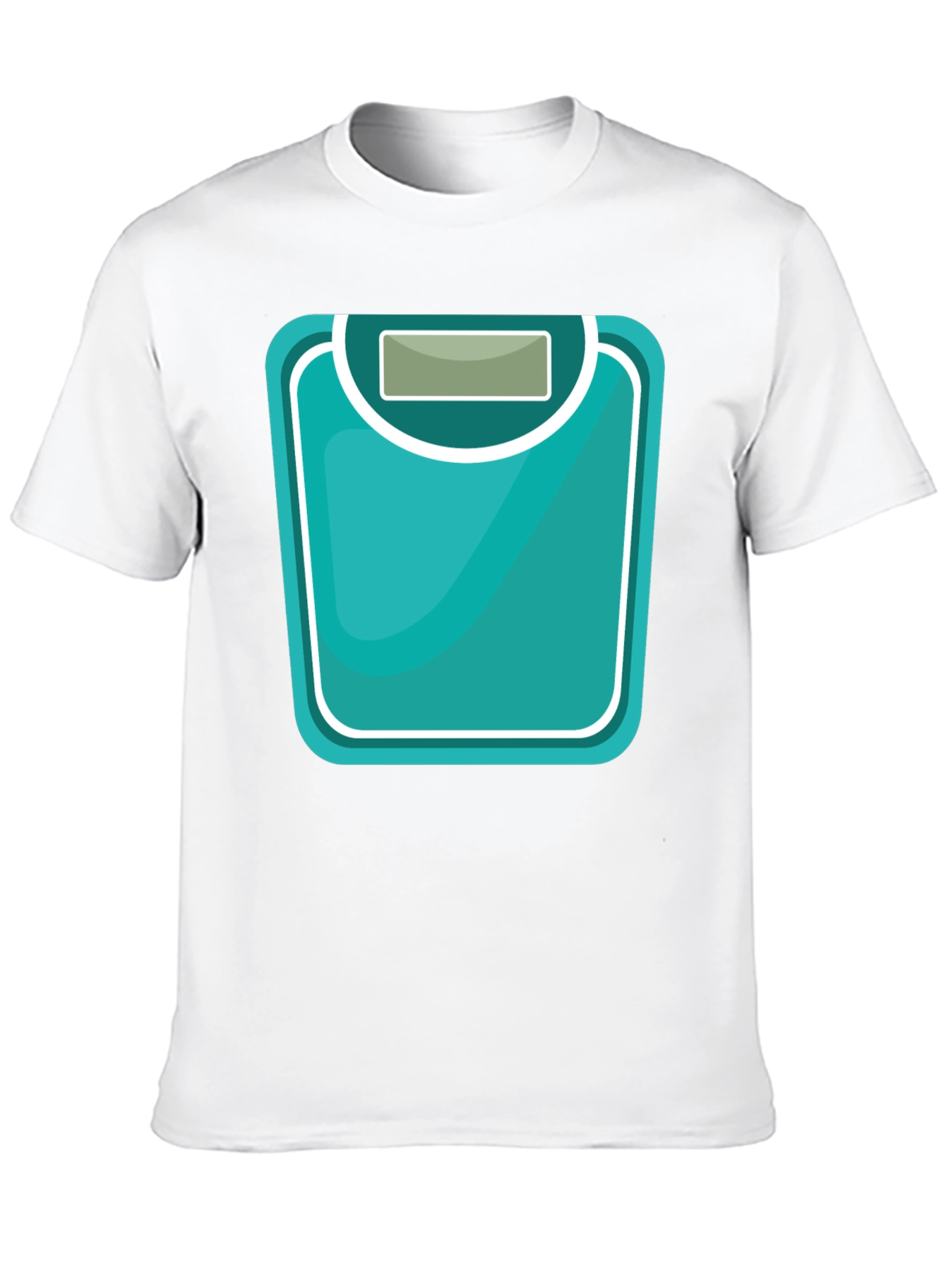 Weight Scale Graphic Tee - Black Cotton T-Shirt