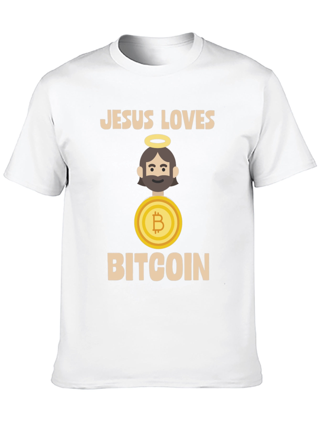 Jesus Loves Bitcoin T-Shirt - Crypto Tee