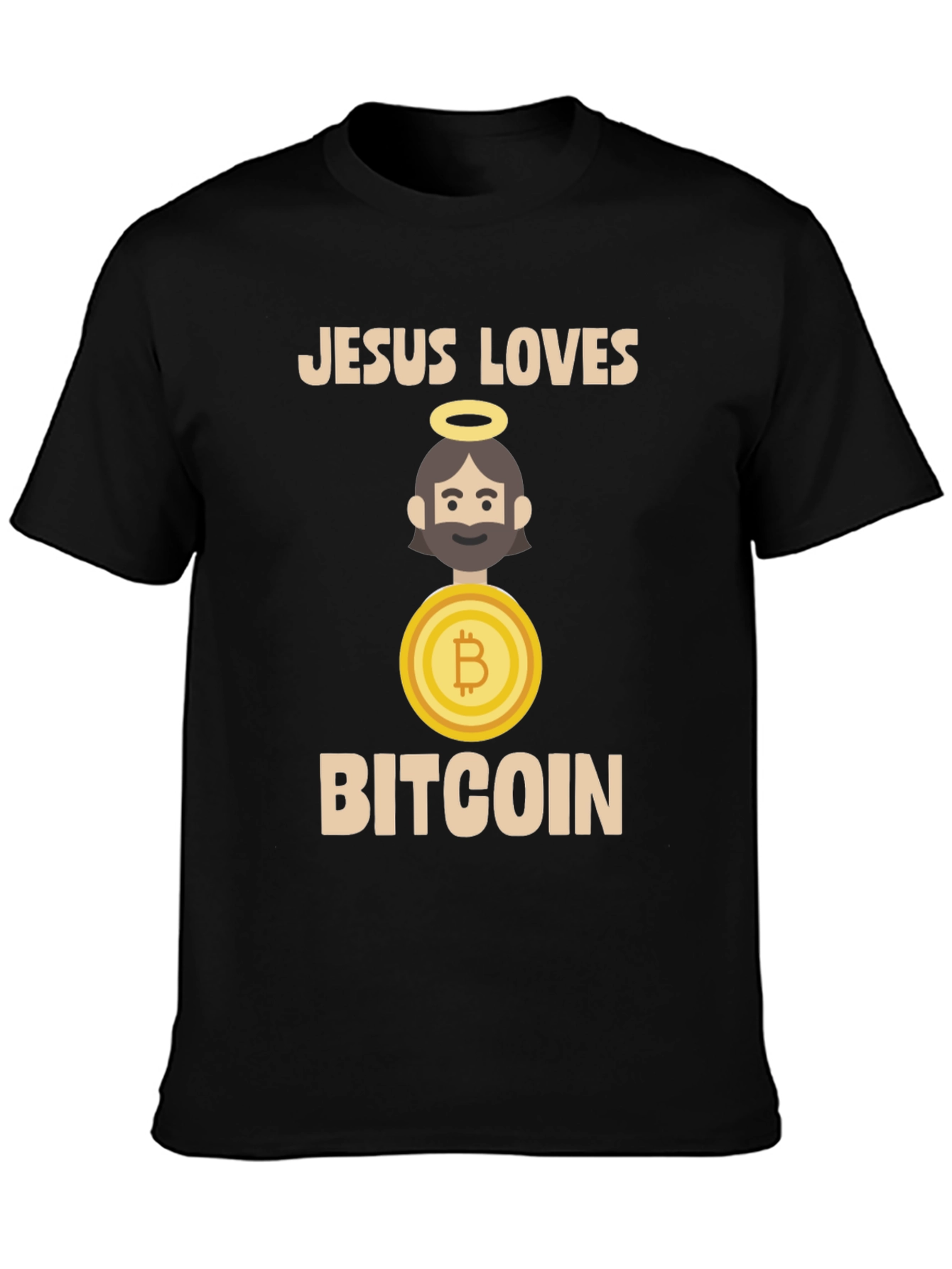 Jesus Loves Bitcoin T-Shirt - Crypto Tee