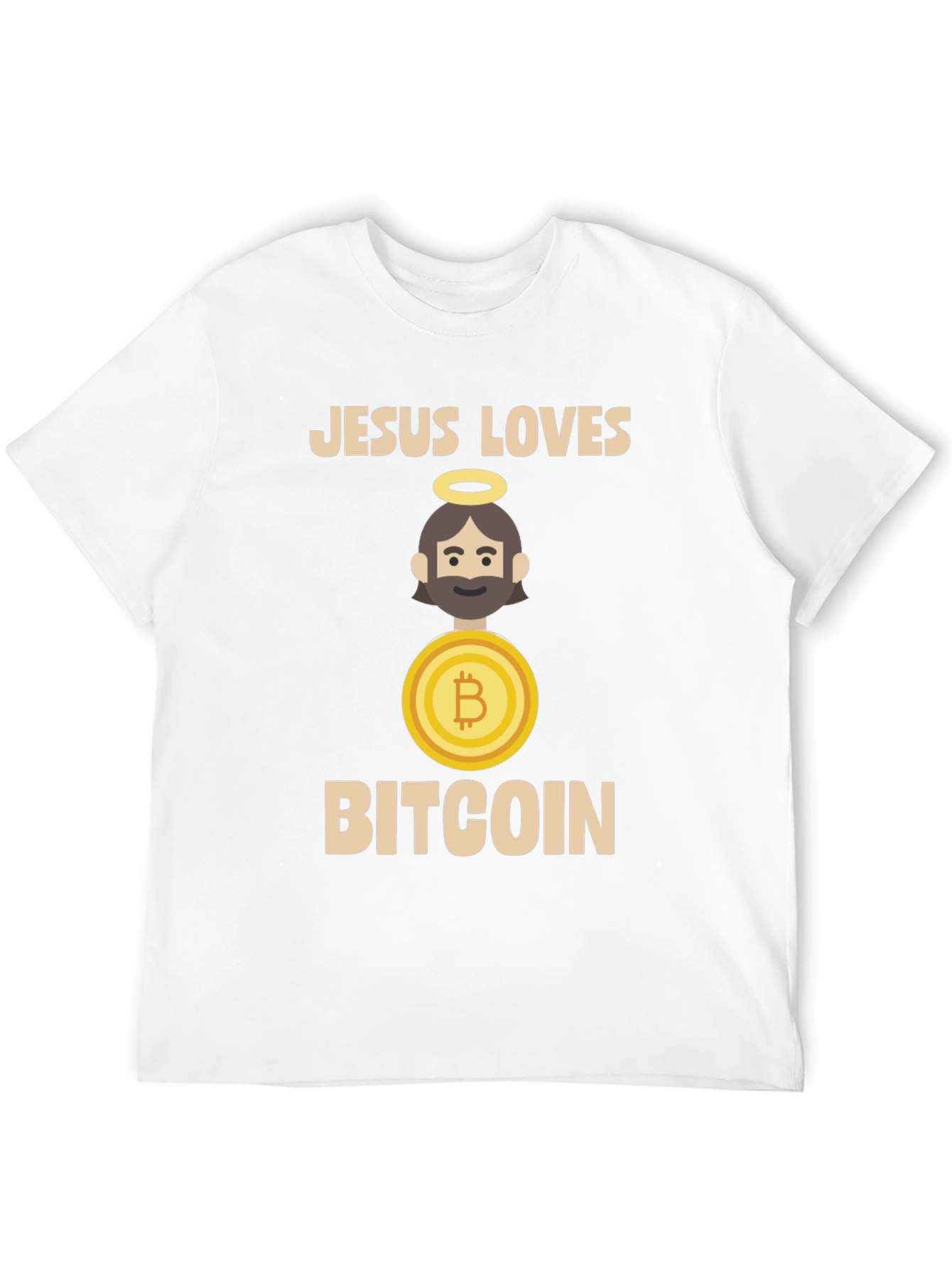 Jesus Loves Bitcoin T-Shirt - Crypto Tee