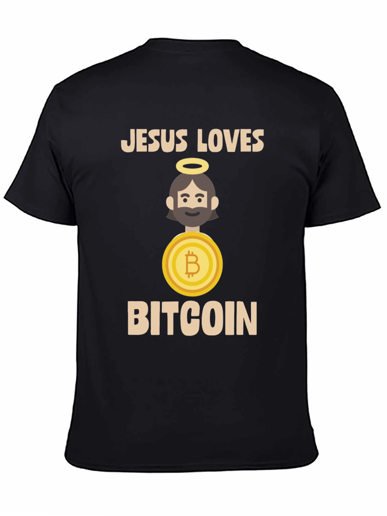 Jesus Loves Bitcoin T-Shirt - Crypto Tee