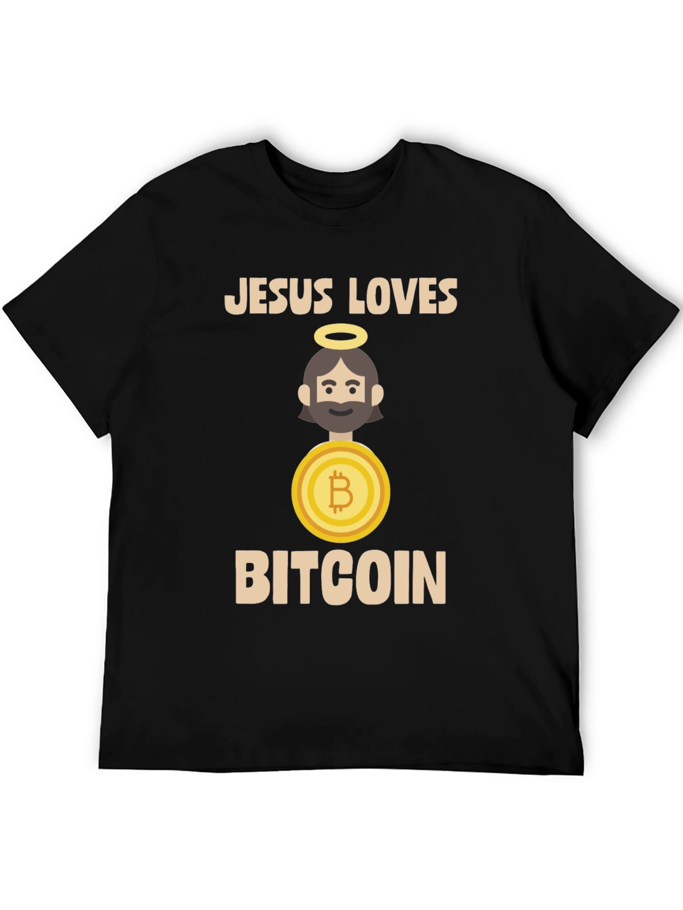 Jesus Loves Bitcoin T-Shirt - Crypto Tee