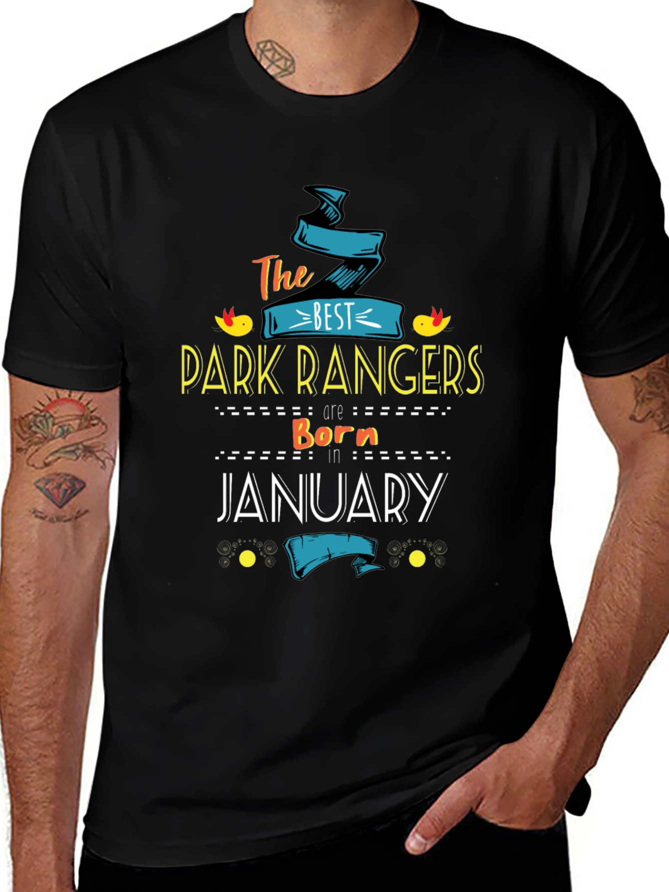 Best Park Rangers January Birthday T-Shirt