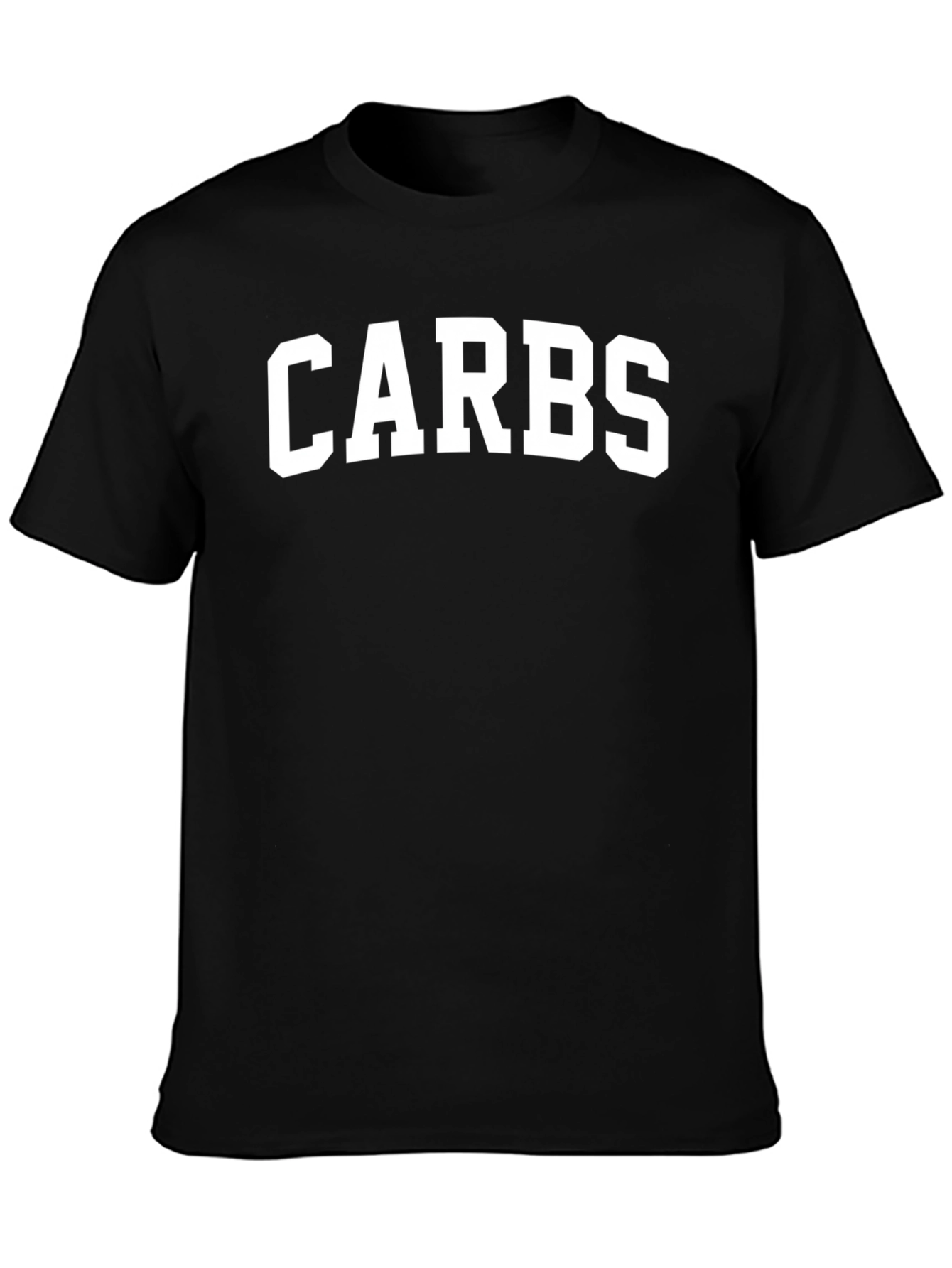 CARBS Graphic Tee - Black Cotton T-Shirt