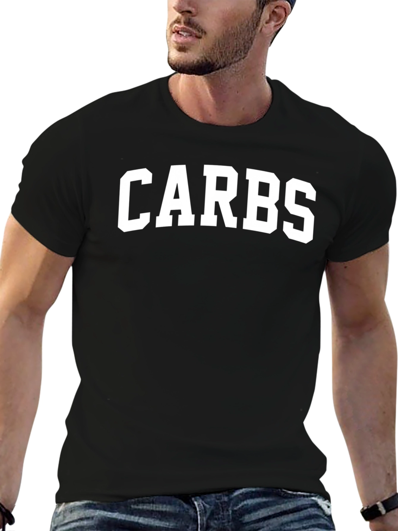 CARBS Graphic Tee - Black Cotton T-Shirt