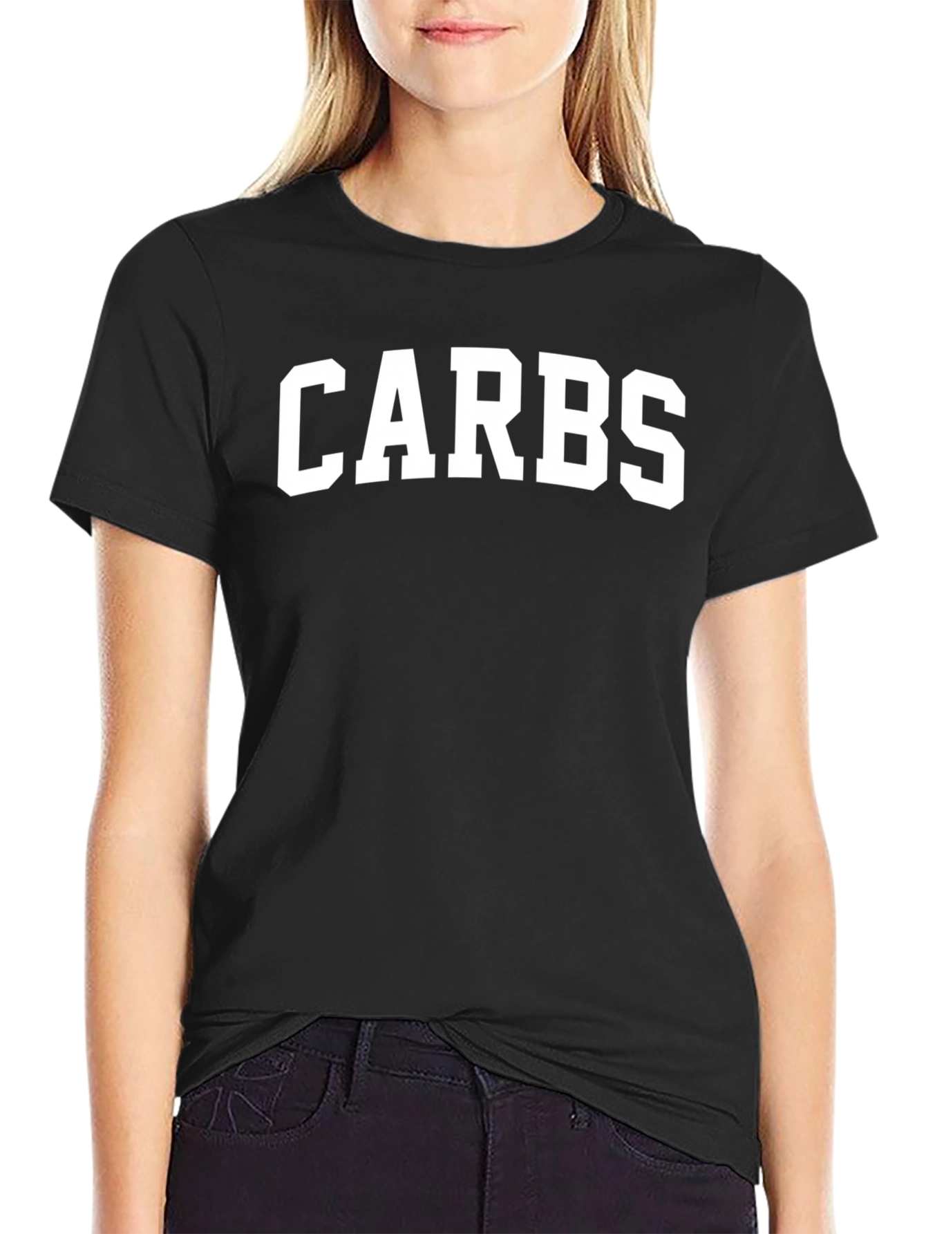 CARBS Graphic Tee - Black Cotton T-Shirt
