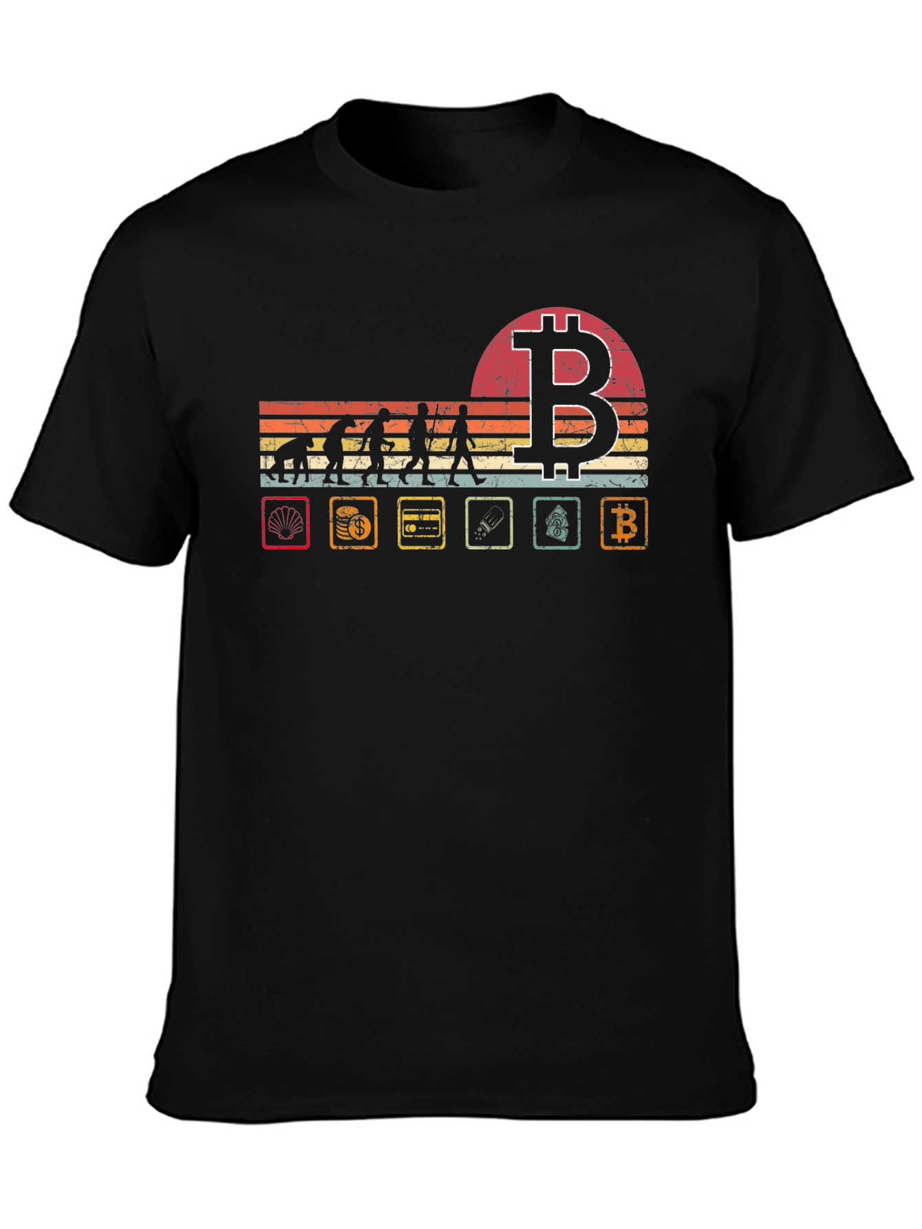 Bitcoin Evolution T-Shirt - Crypto Tee