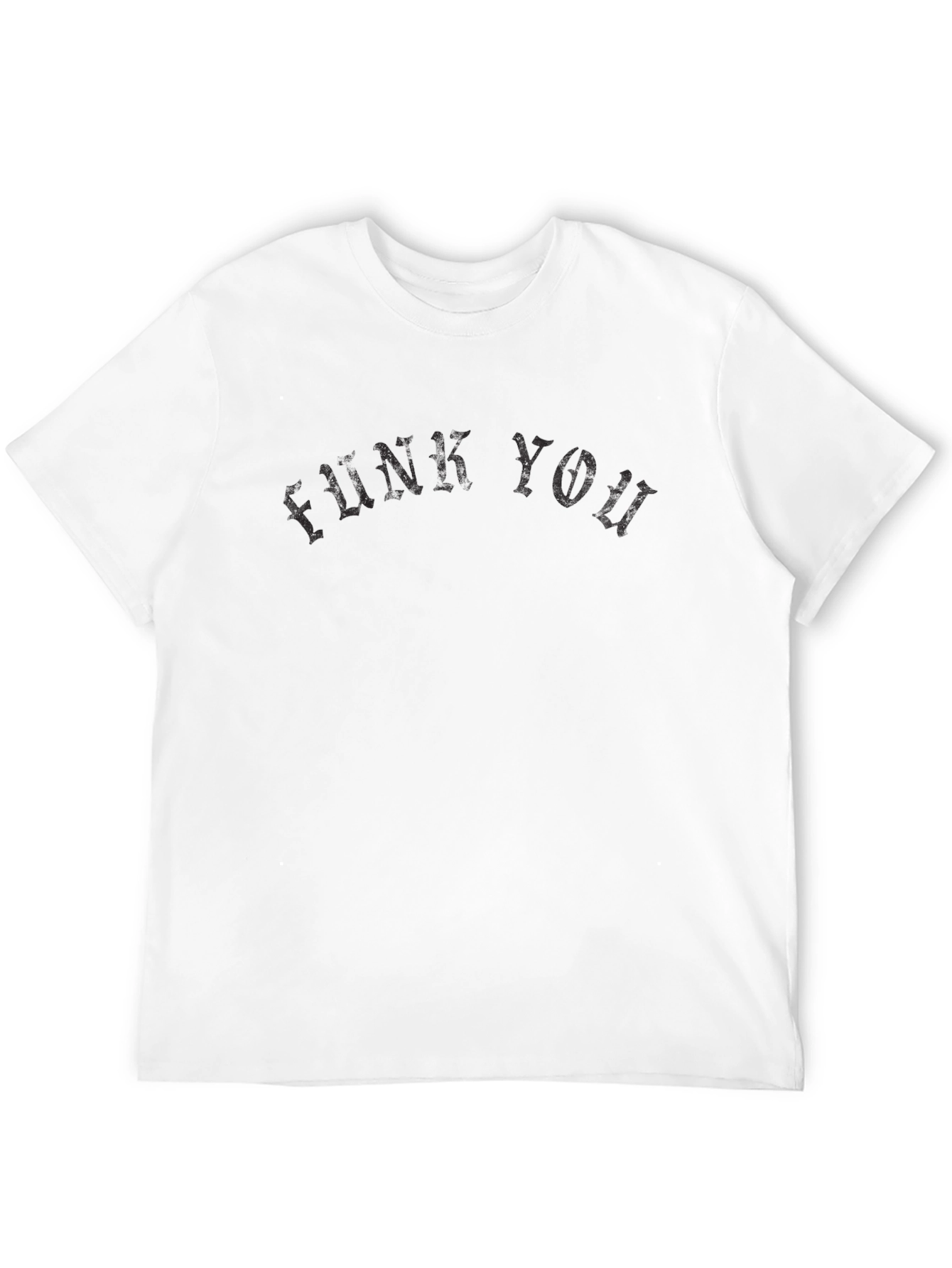 Black Funk You Crew Neck Graphic T-Shirt