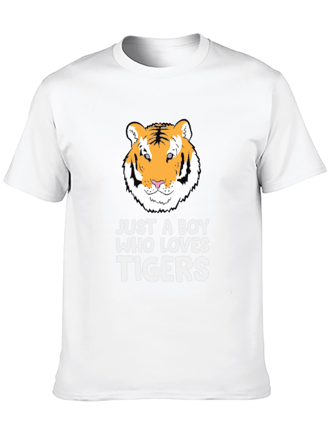 Boy Who Loves Tigers Graphic Tee - Black
