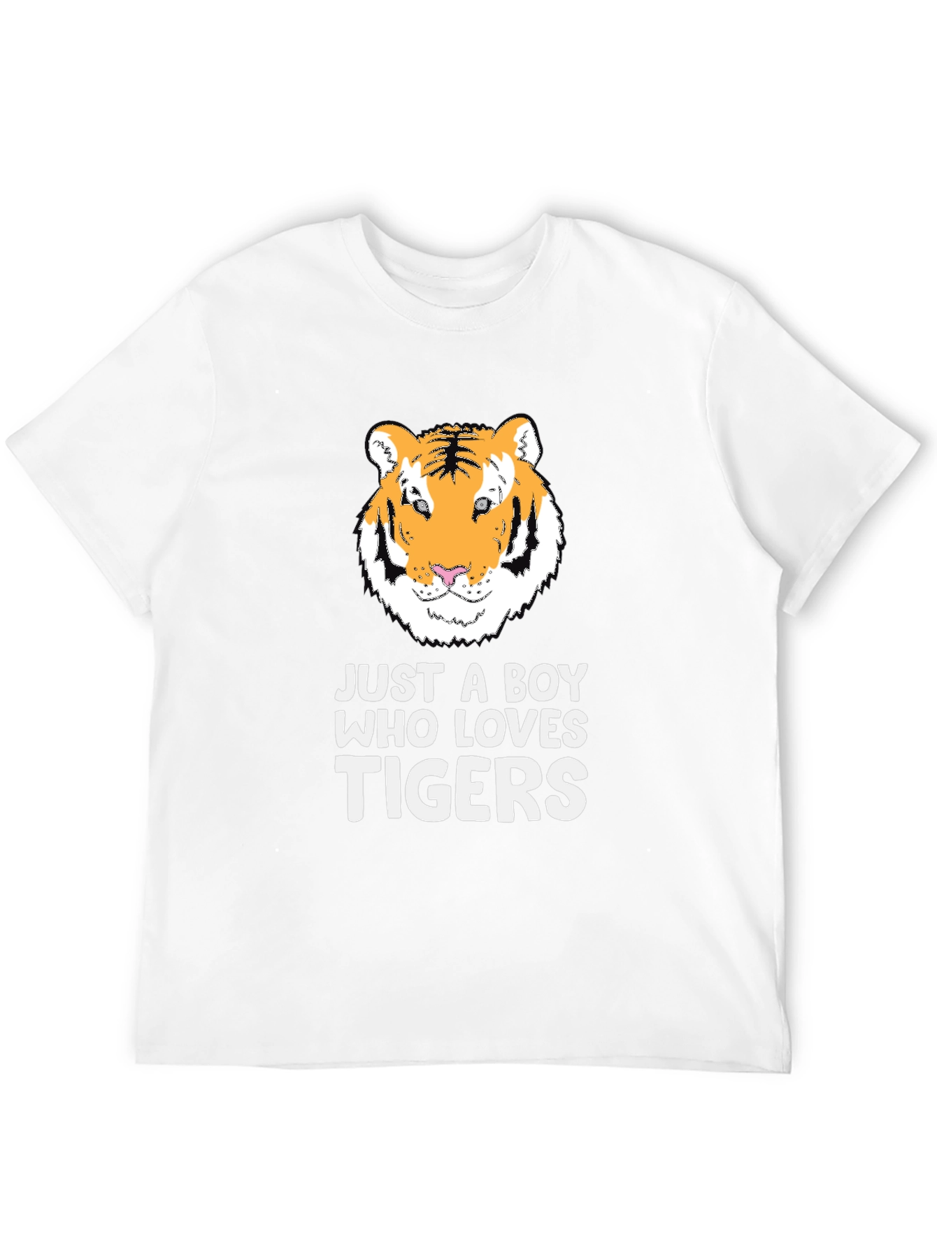 Boy Who Loves Tigers Graphic Tee - Black