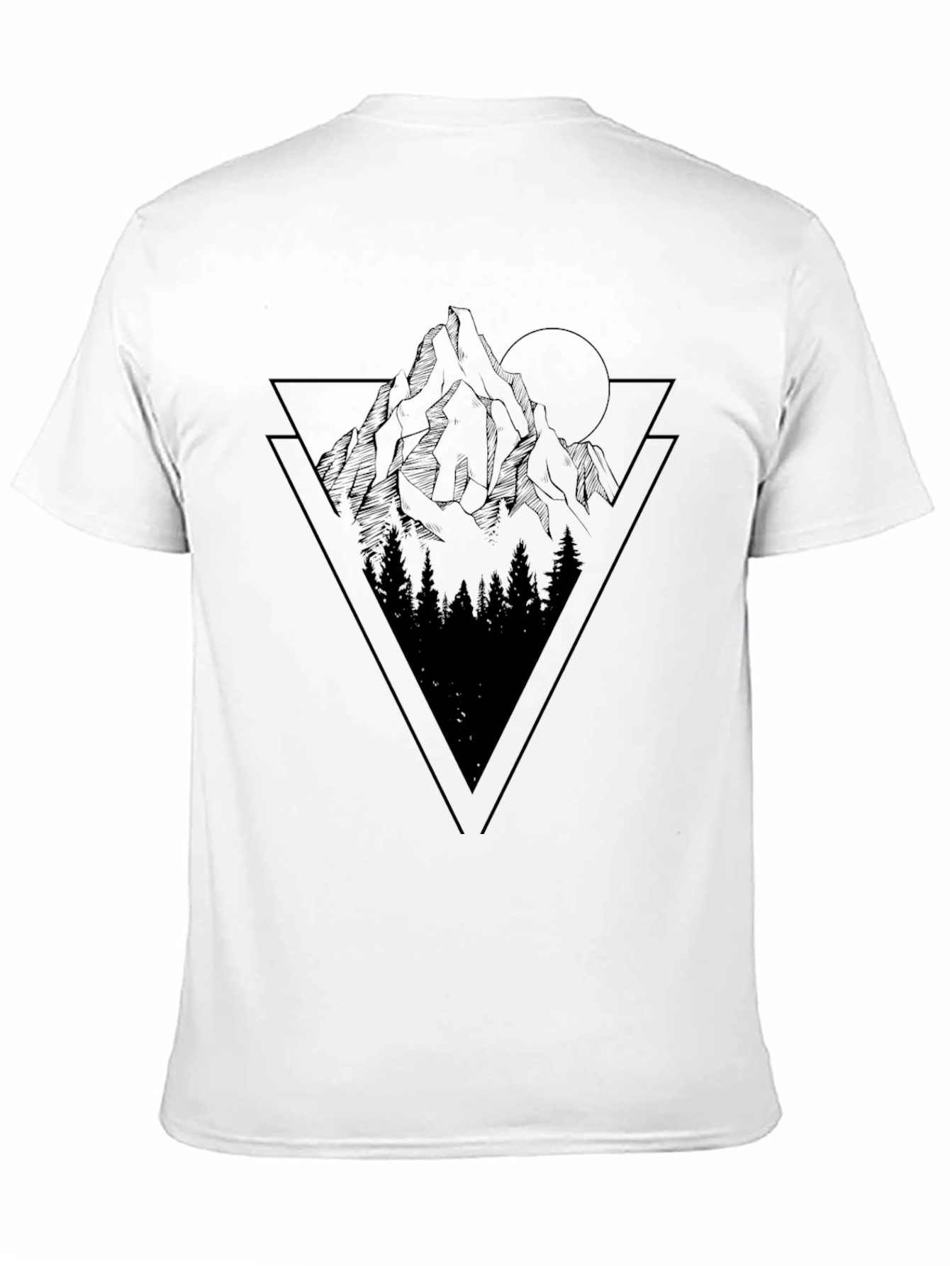 Mountain Triangle Graphic Tee - Black