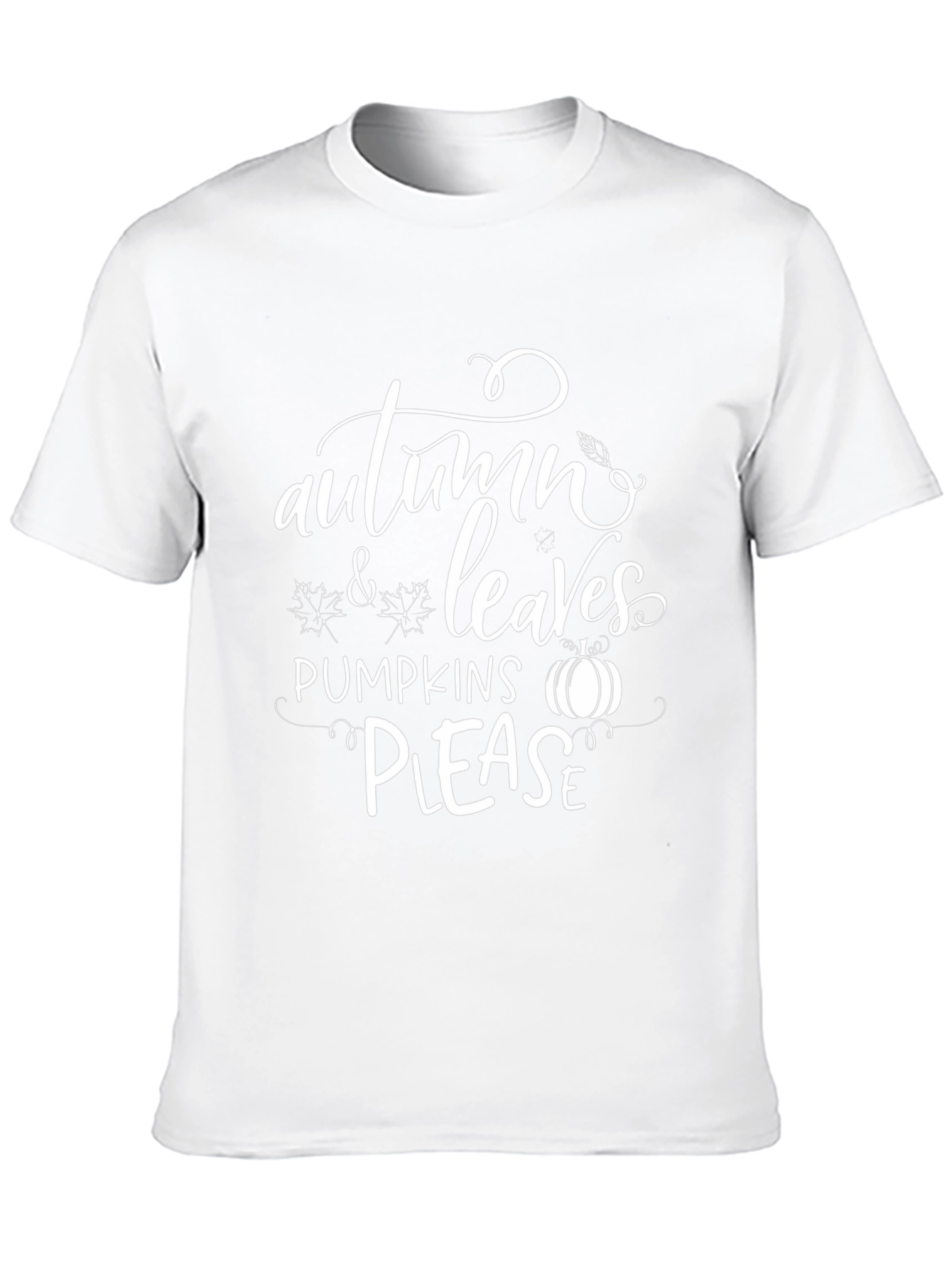 Autumn Leaves Pumpkins Please T-Shirt