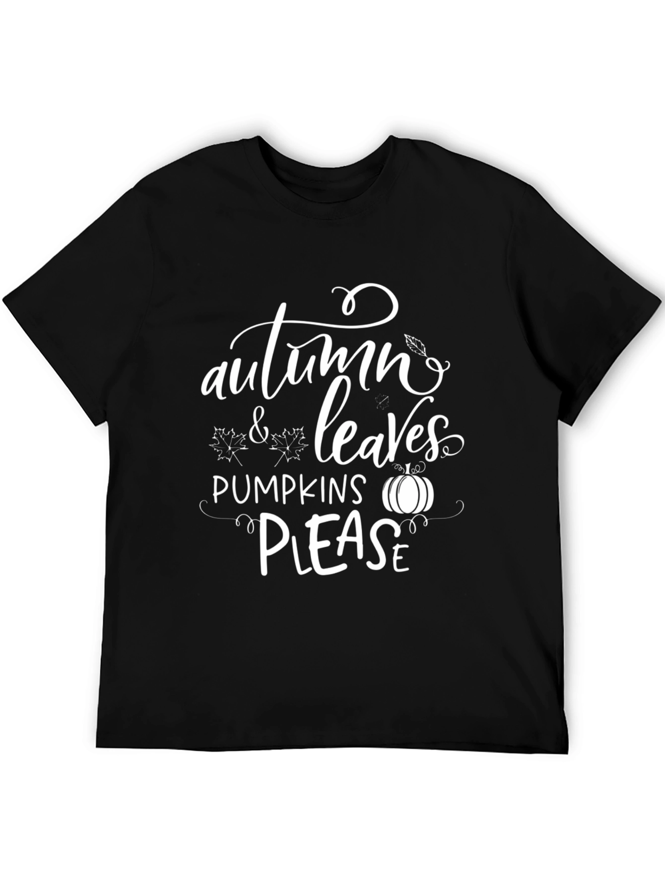 Autumn Leaves Pumpkins Please T-Shirt