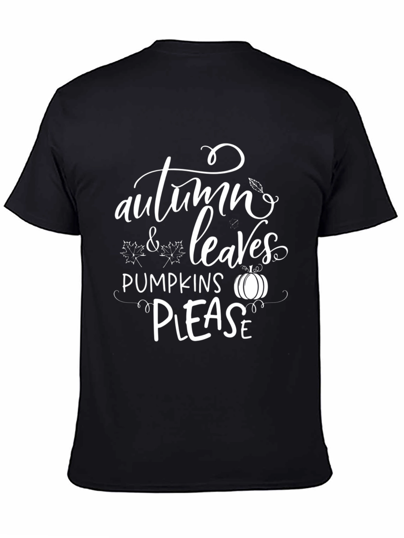 Autumn Leaves Pumpkins Please T-Shirt