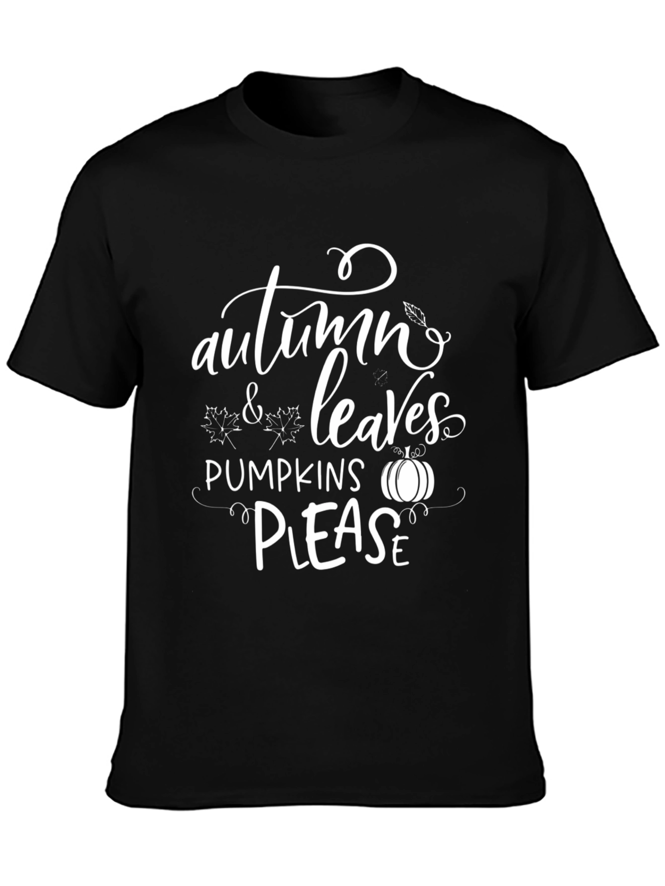 Autumn Leaves Pumpkins Please T-Shirt