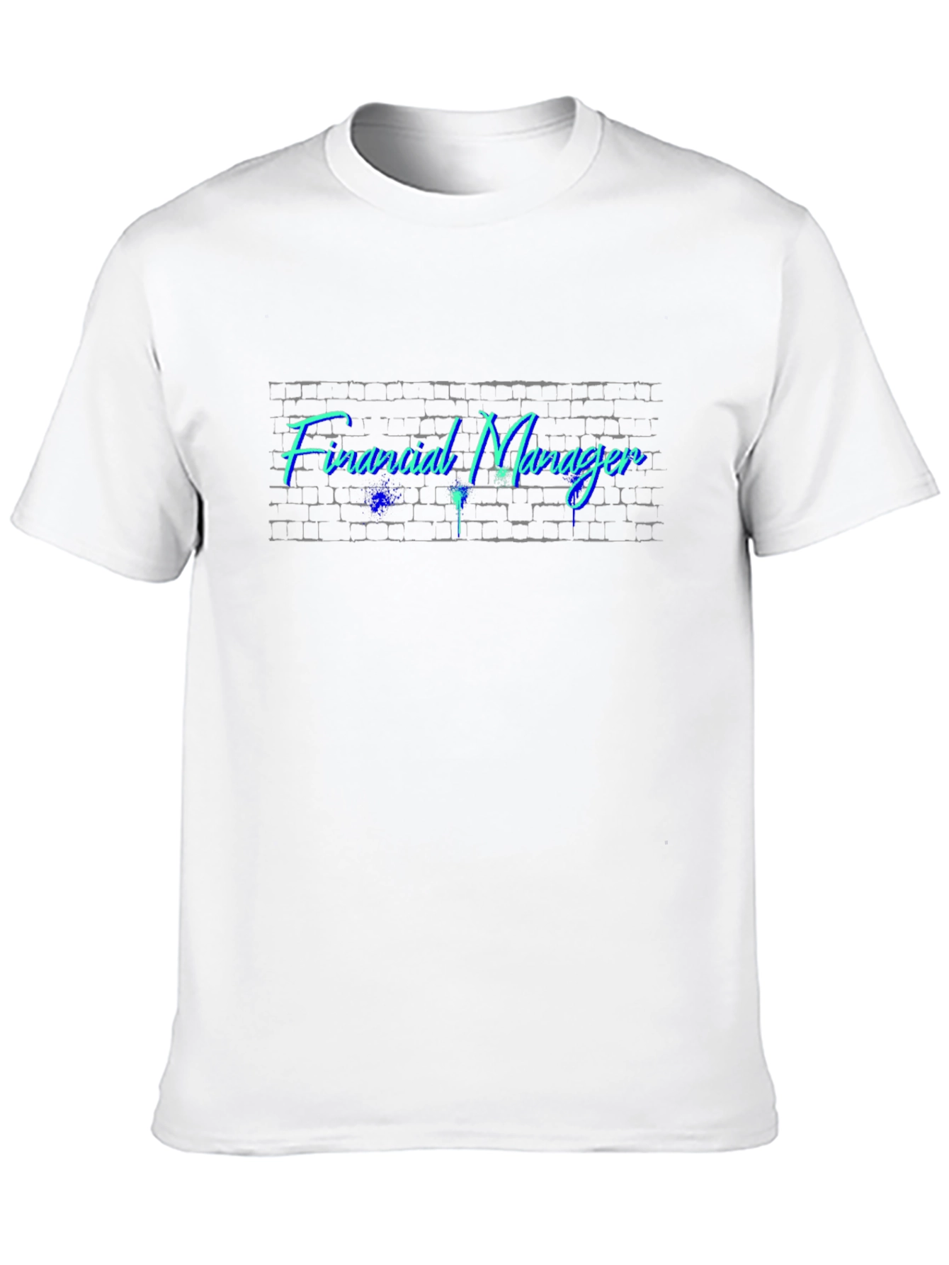 Financial Manager Brick Wall Graphic Tee
