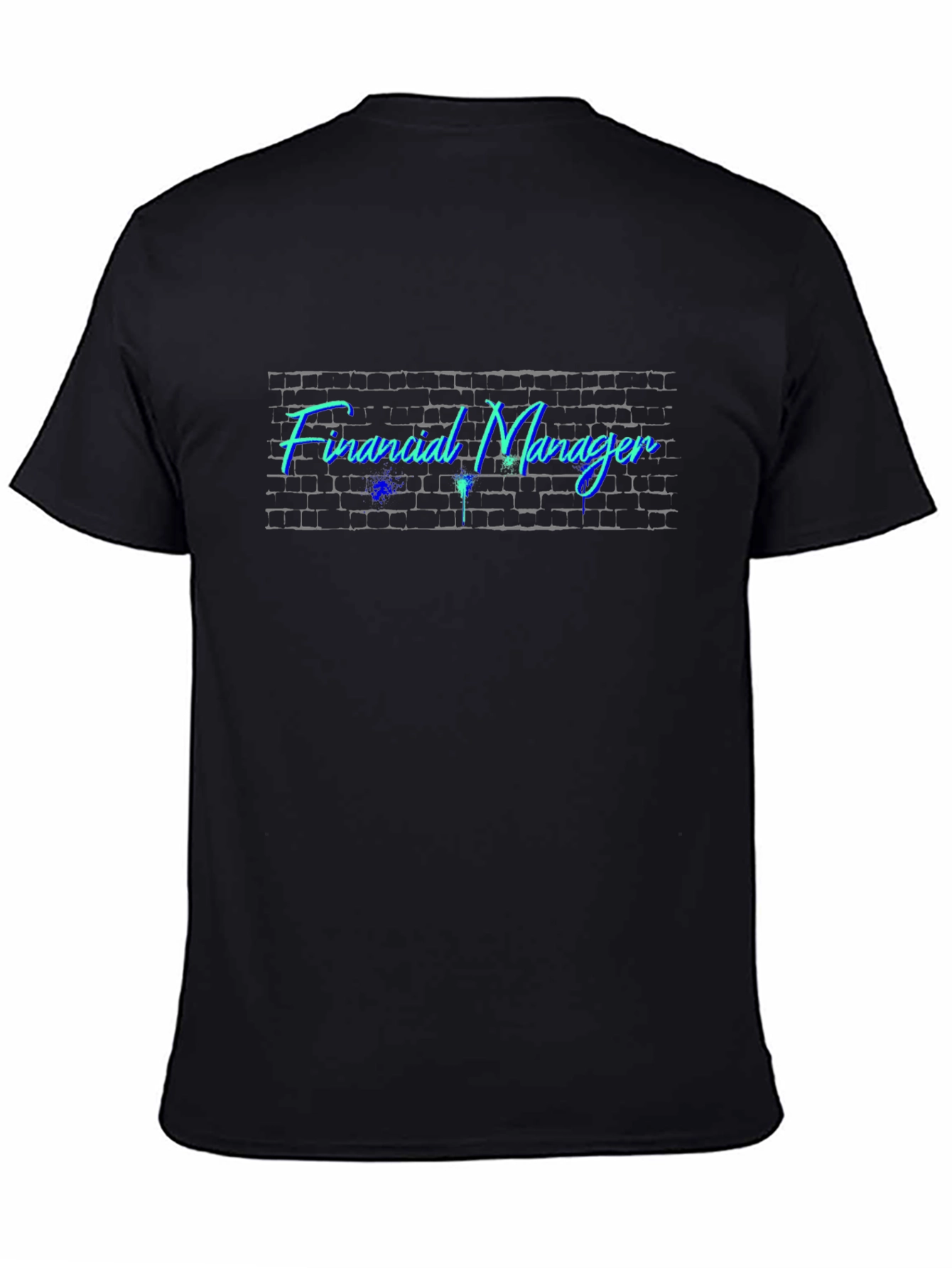 Financial Manager Brick Wall Graphic Tee