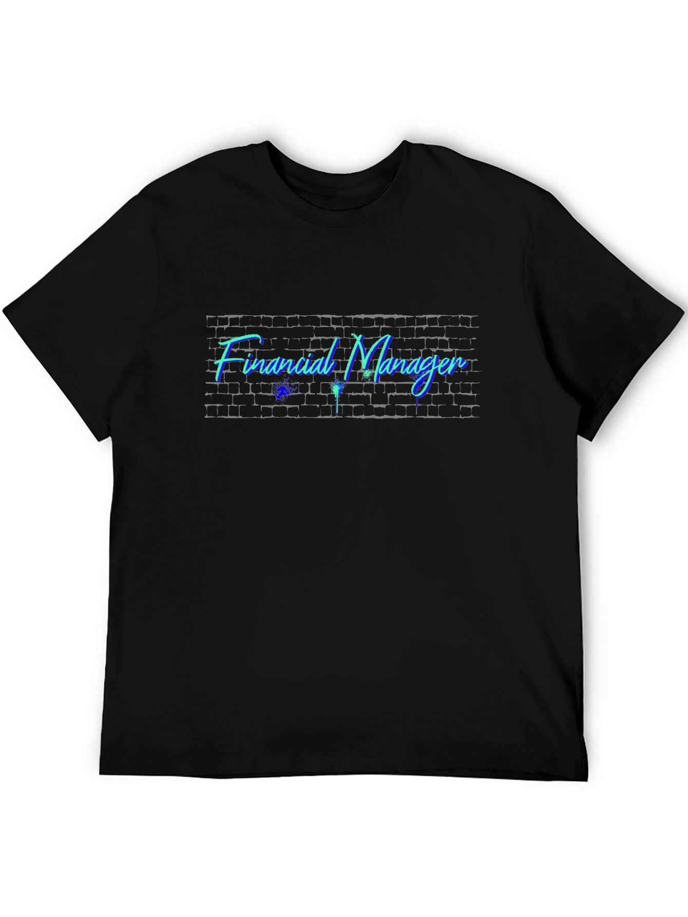 Financial Manager Brick Wall Graphic Tee