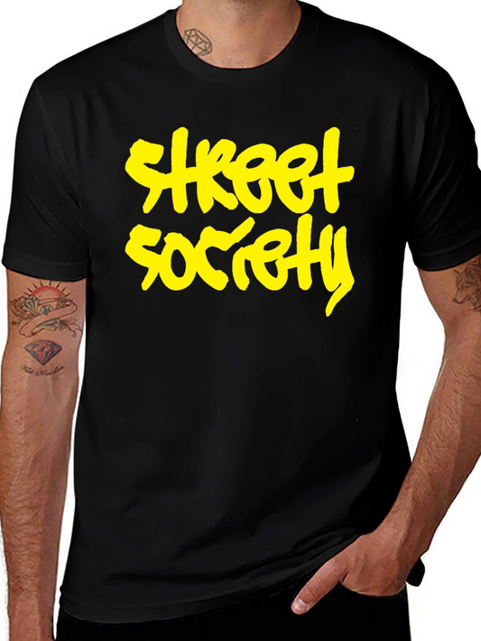 Street Society Black Graphic Tee
