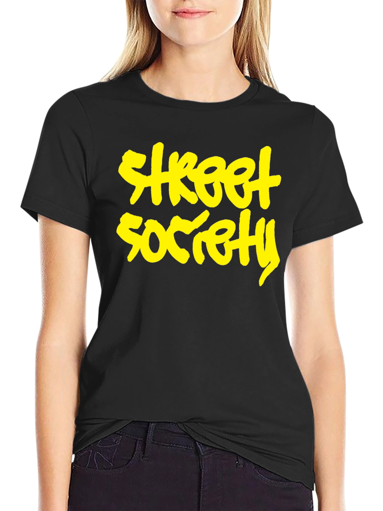 Street Society Black Graphic Tee