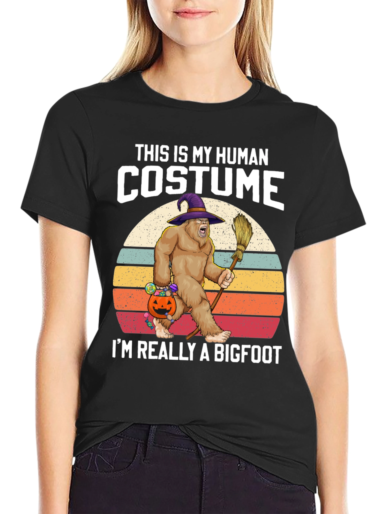 Bigfoot Halloween Costume T-Shirt