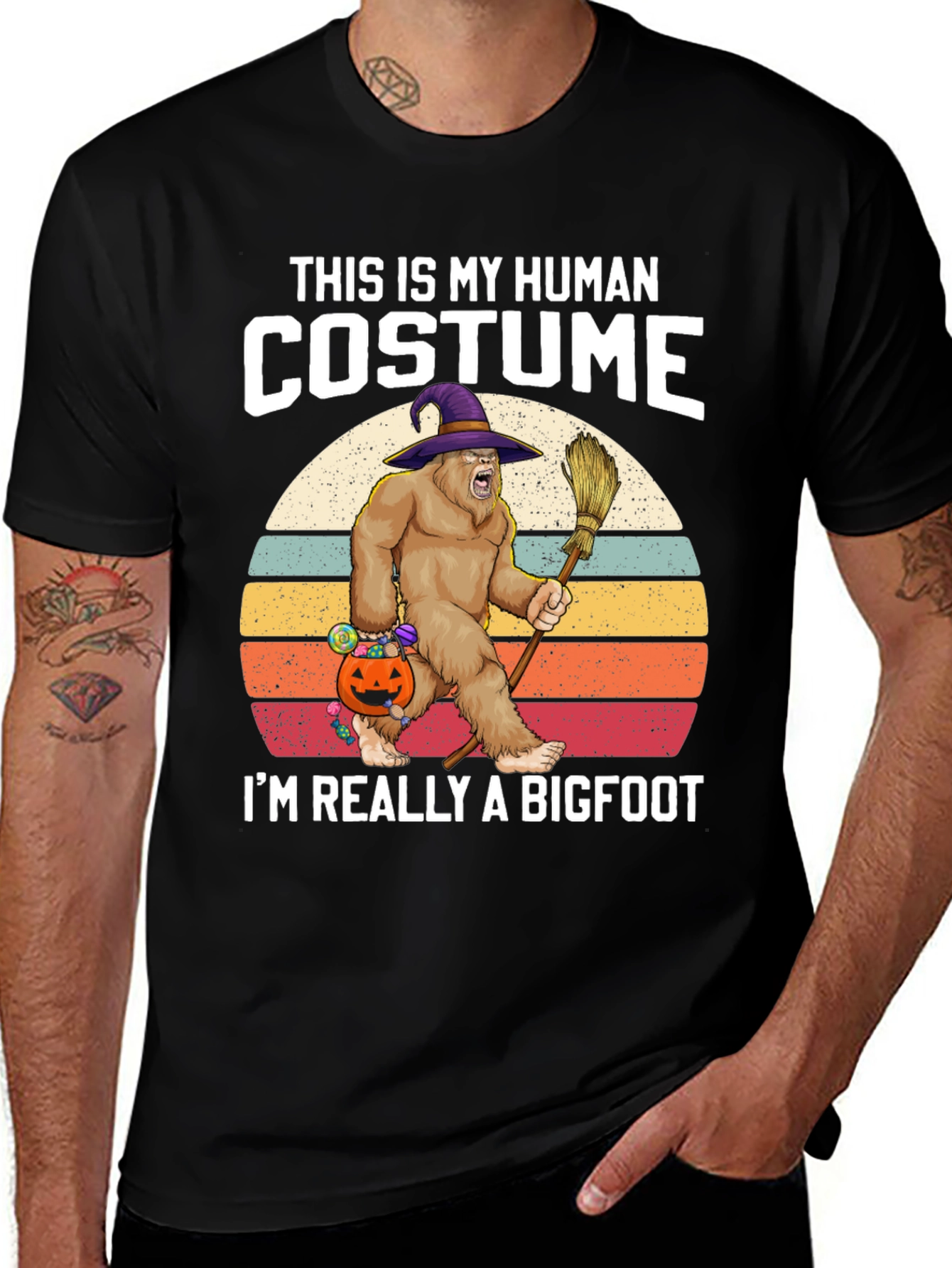 Bigfoot Halloween Costume T-Shirt