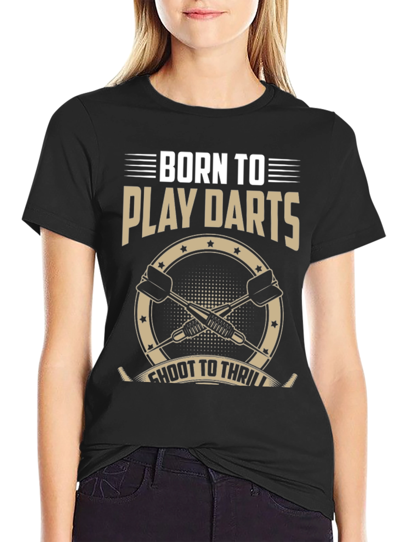 Born to Play Darts Graphic T-Shirt