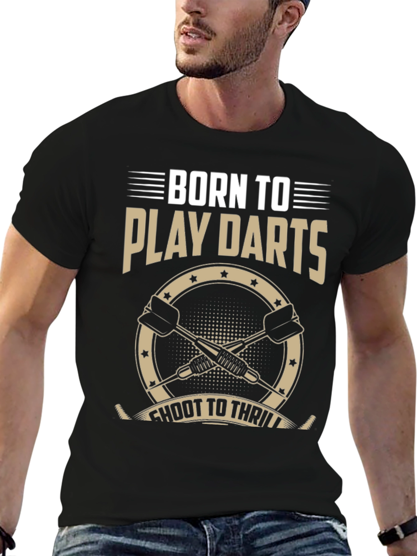 Born to Play Darts Graphic T-Shirt