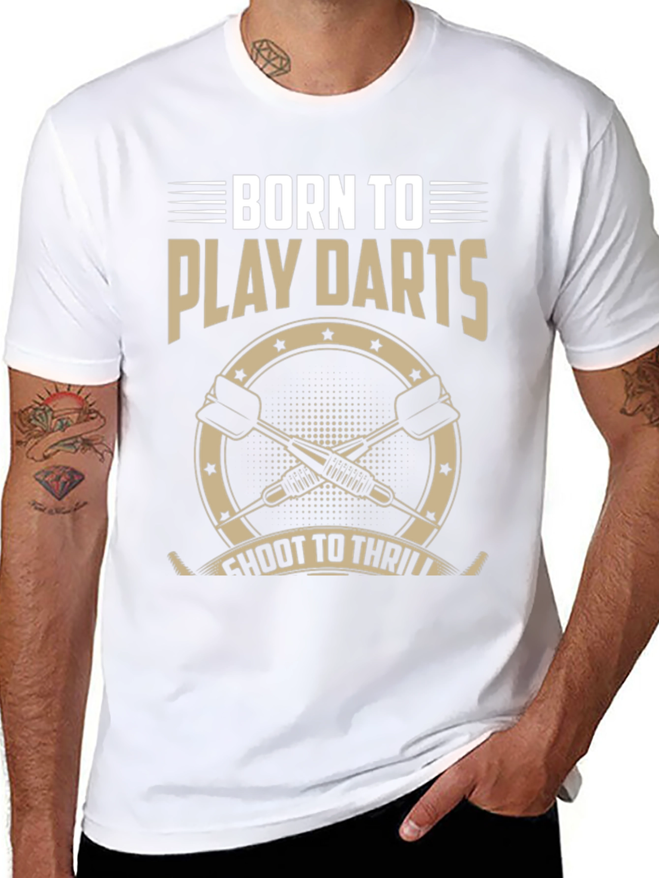 Born to Play Darts Graphic T-Shirt