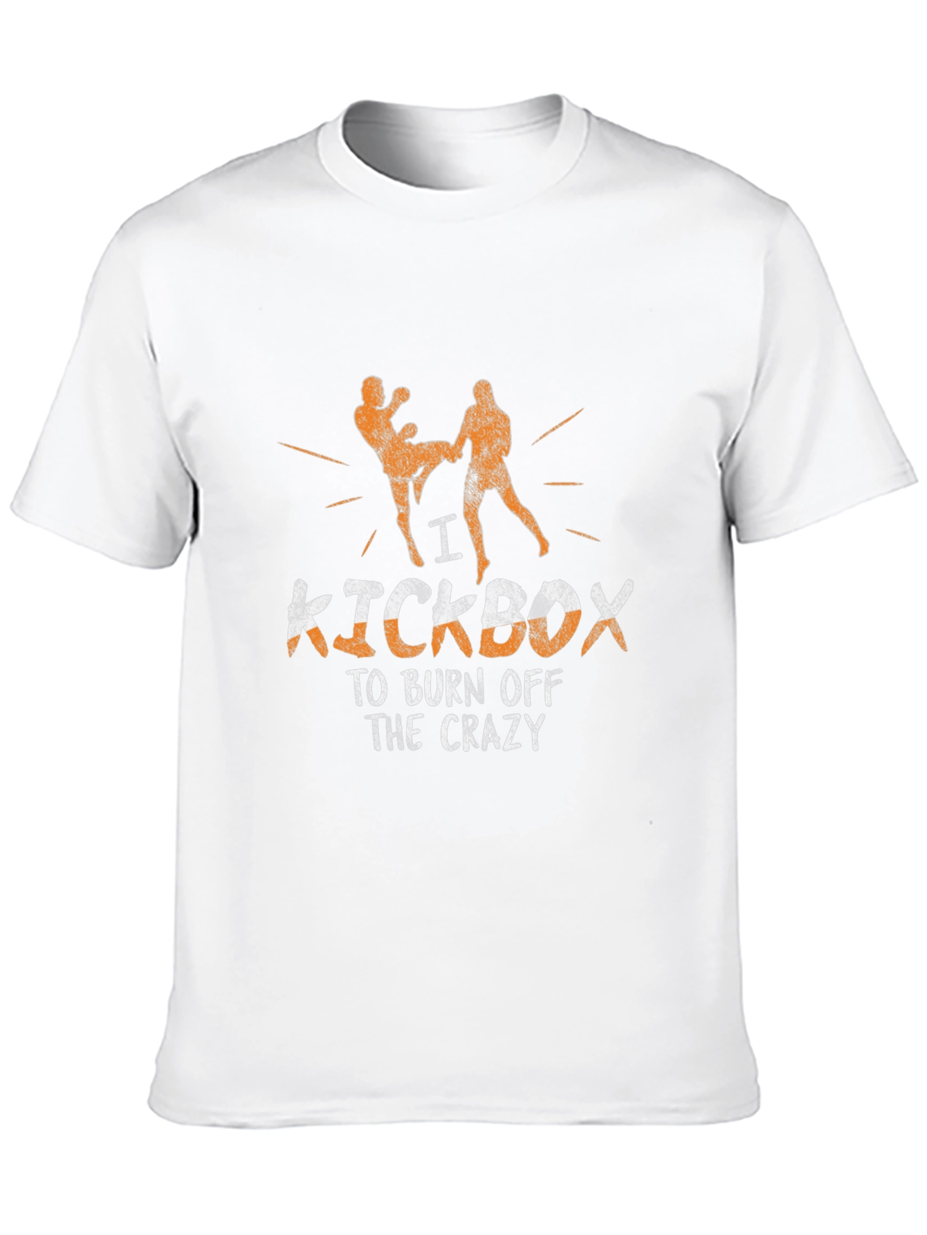 Kickboxing T-Shirt: Burn Off The Crazy Martial Arts Tee
