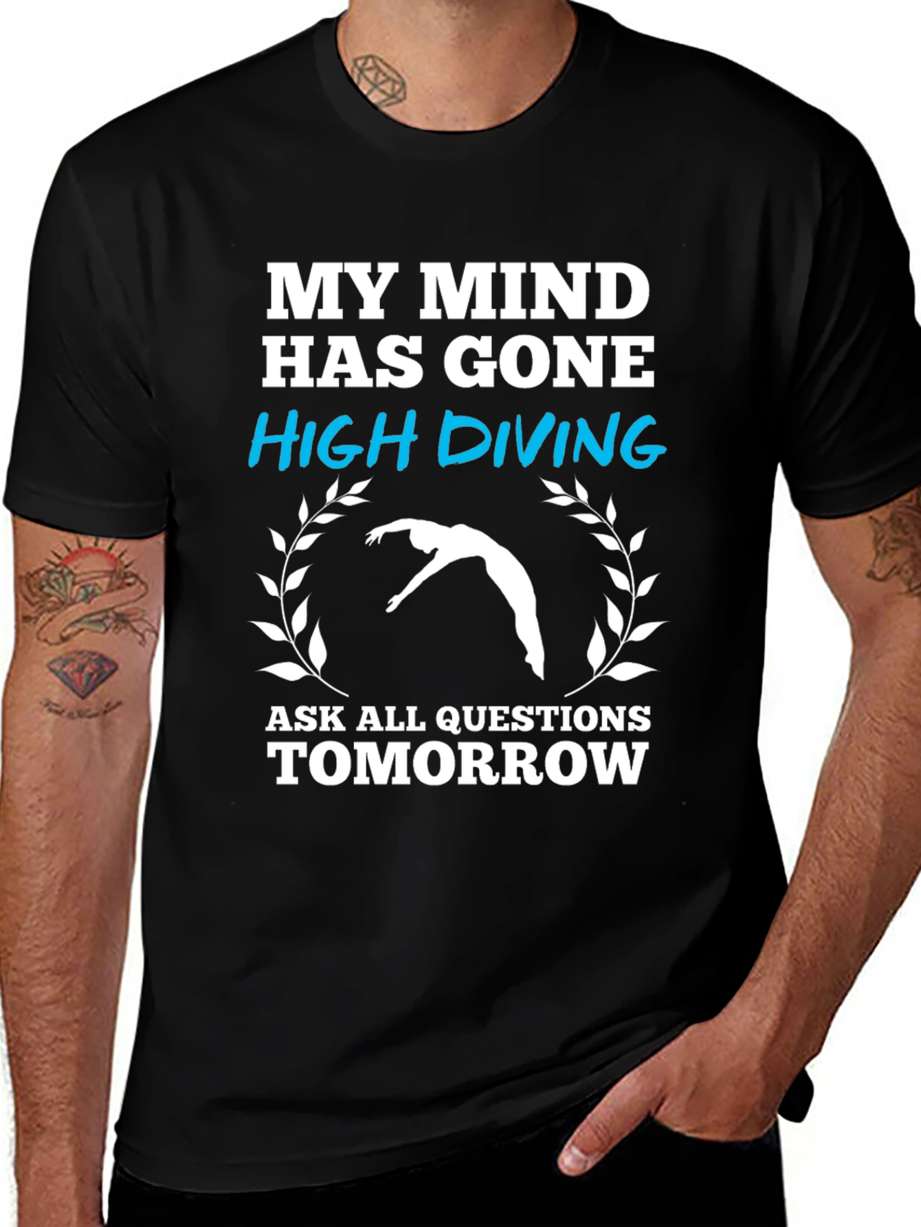 My Mind High Diving Graphic T-Shirt
