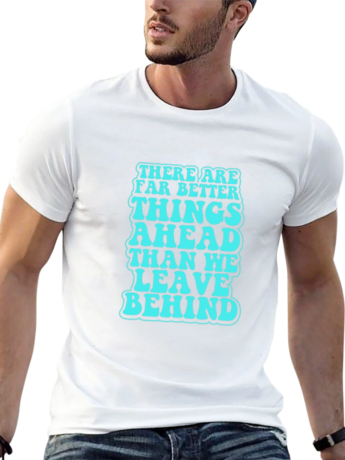 Optimistic Quote Graphic Tee - Black