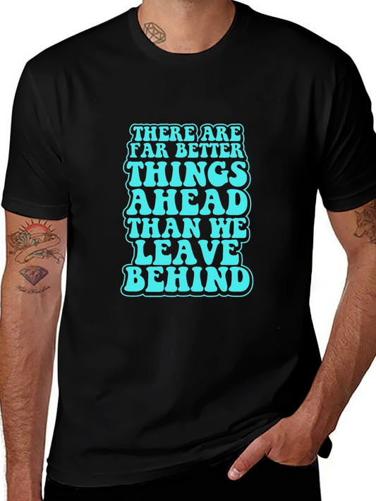 Optimistic Quote Graphic Tee - Black