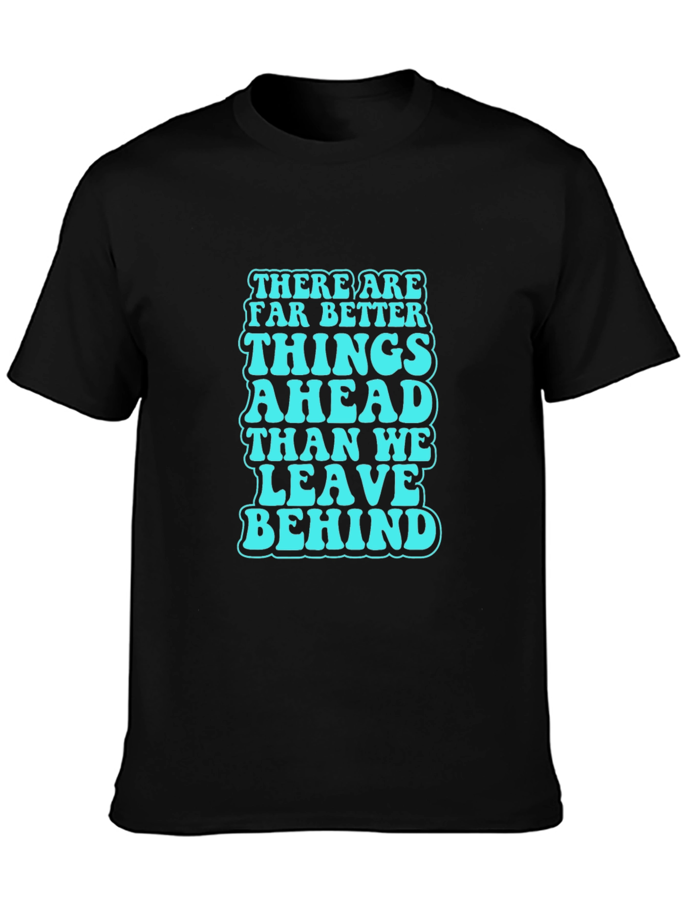 Optimistic Quote Graphic Tee - Black